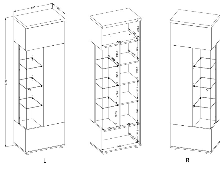 Стеллаж Virvele 103