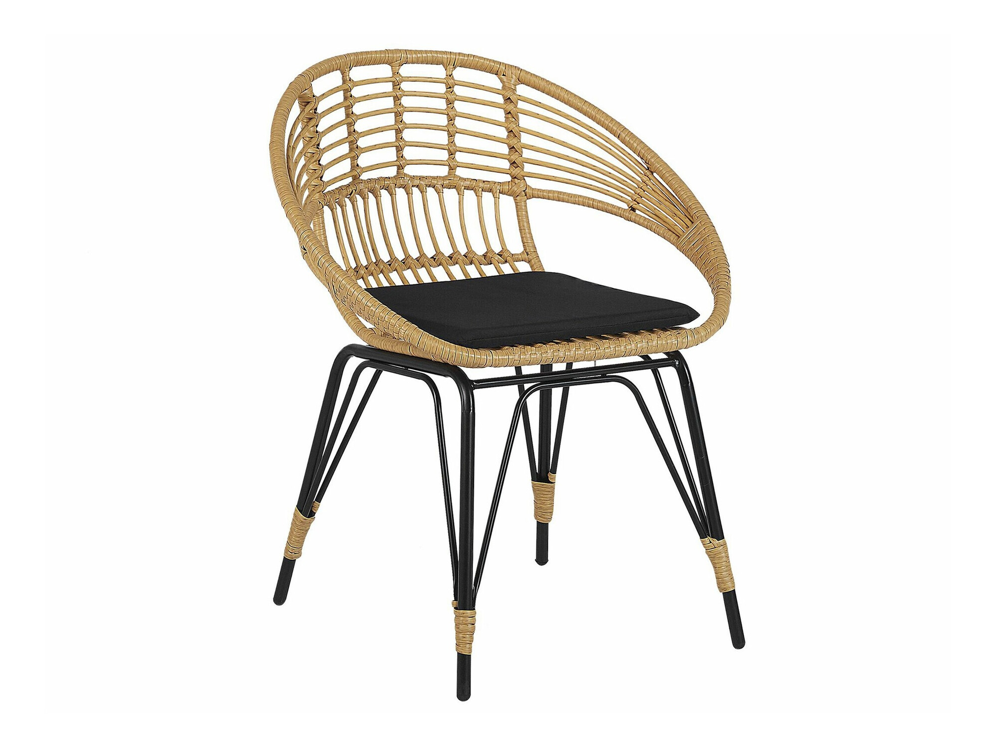 Balkona komplekts Berwyn 1838 (Melns + Bēšs)