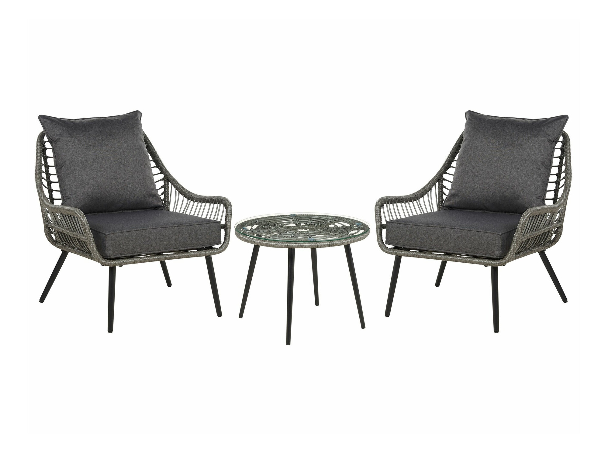 Dārza mēbeļu komplekts Berwyn 1839 (Pelēks)