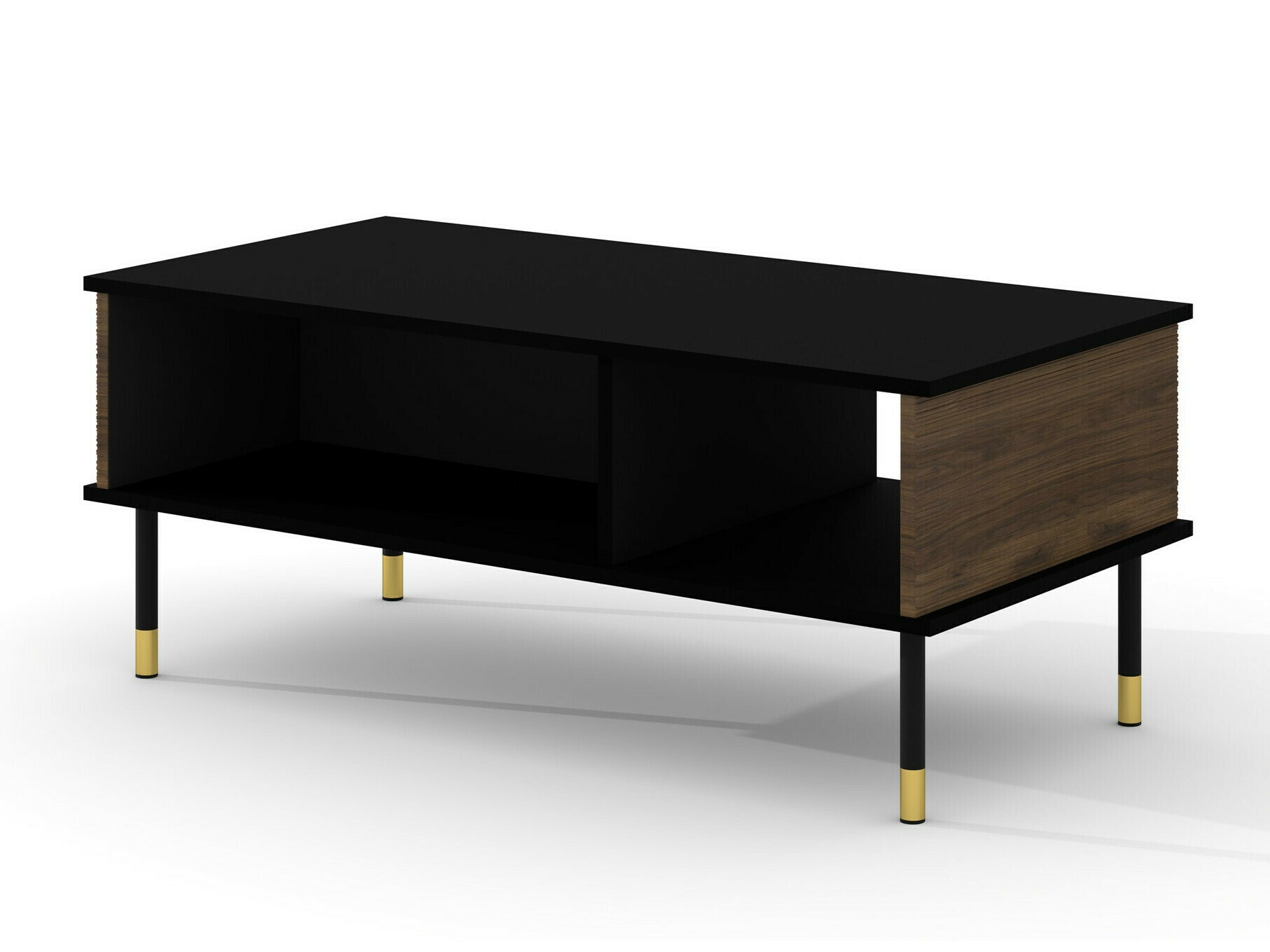 Viesistabas komplekts Romtole 103 (Melns + Tumšs ozols)