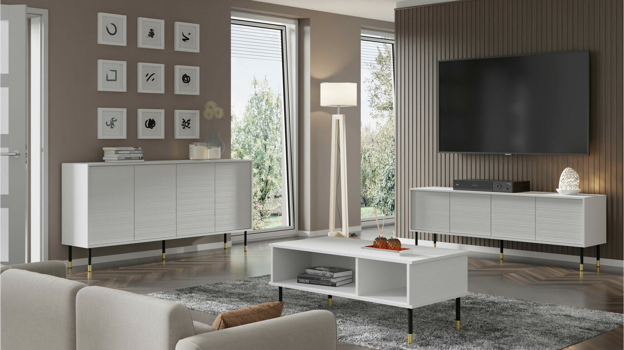 Žurnālu galdiņš Romtole 102 (Balts)