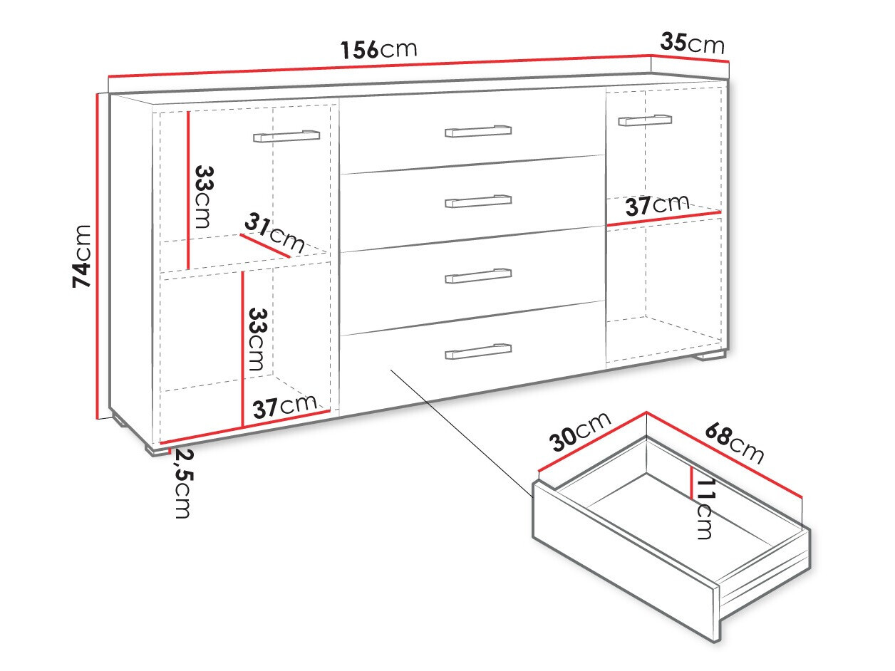 Kомод Comfivo Etrtale 100