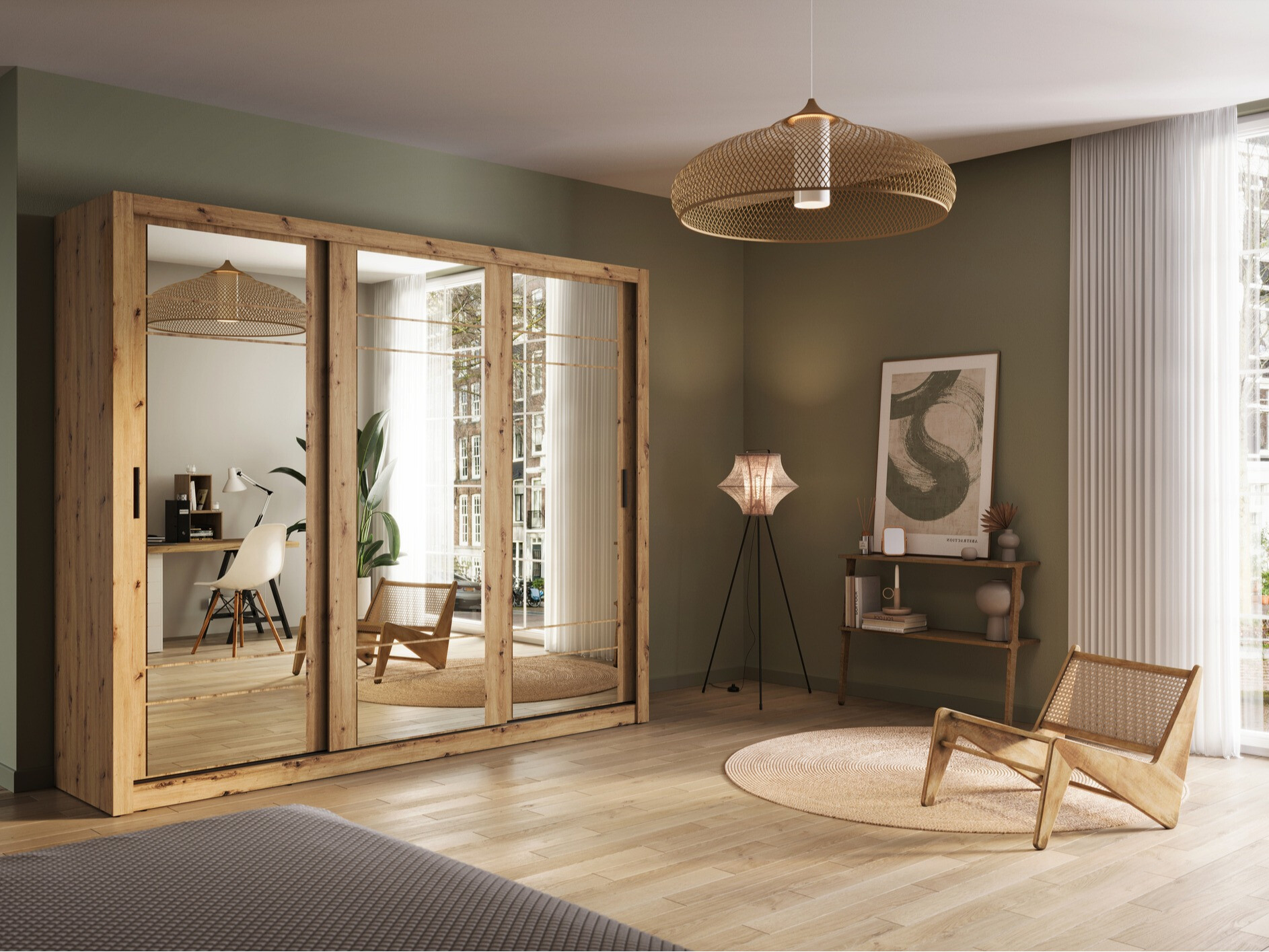 Шкаф Fresno 101 (Artisan дуб)