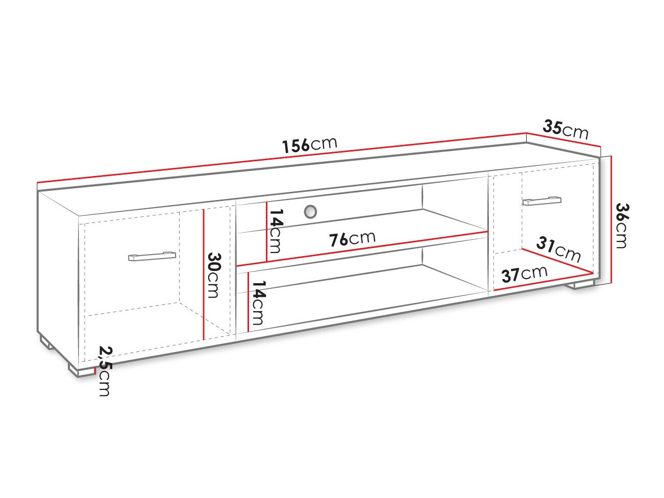 TV galds Comfivo Etrtale 105