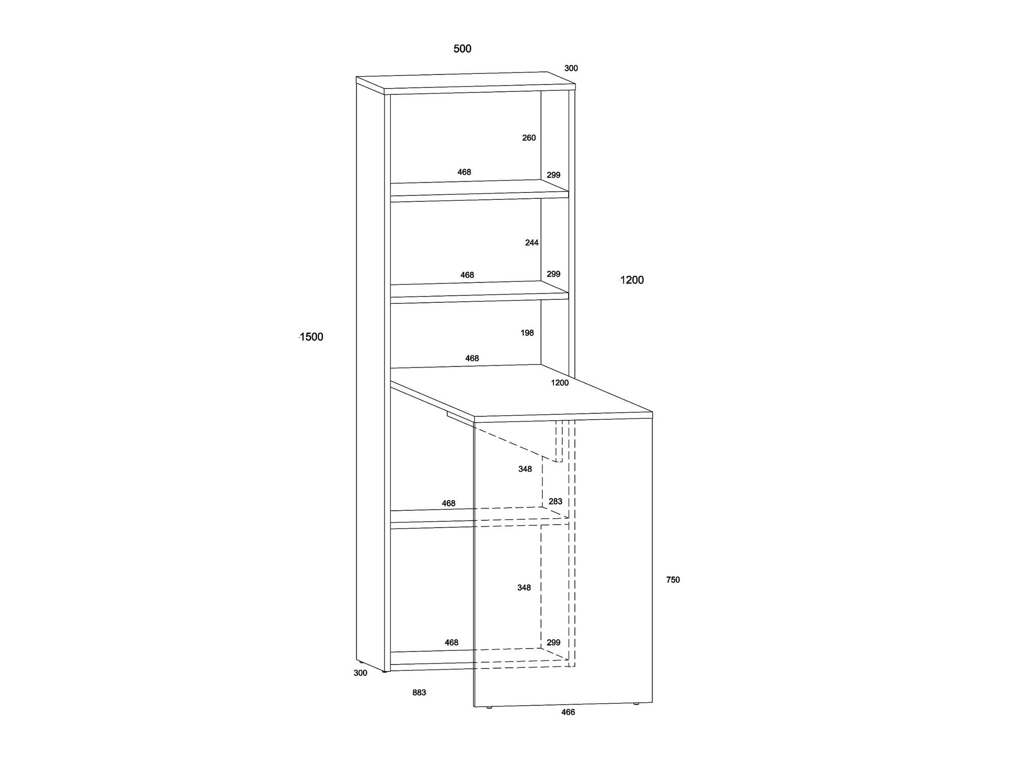 Rakstāmgalds Buffalo 111 (Balts)