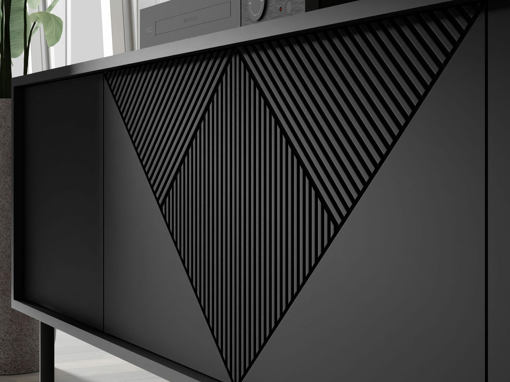 Skapis Teopha 101 (Melns)