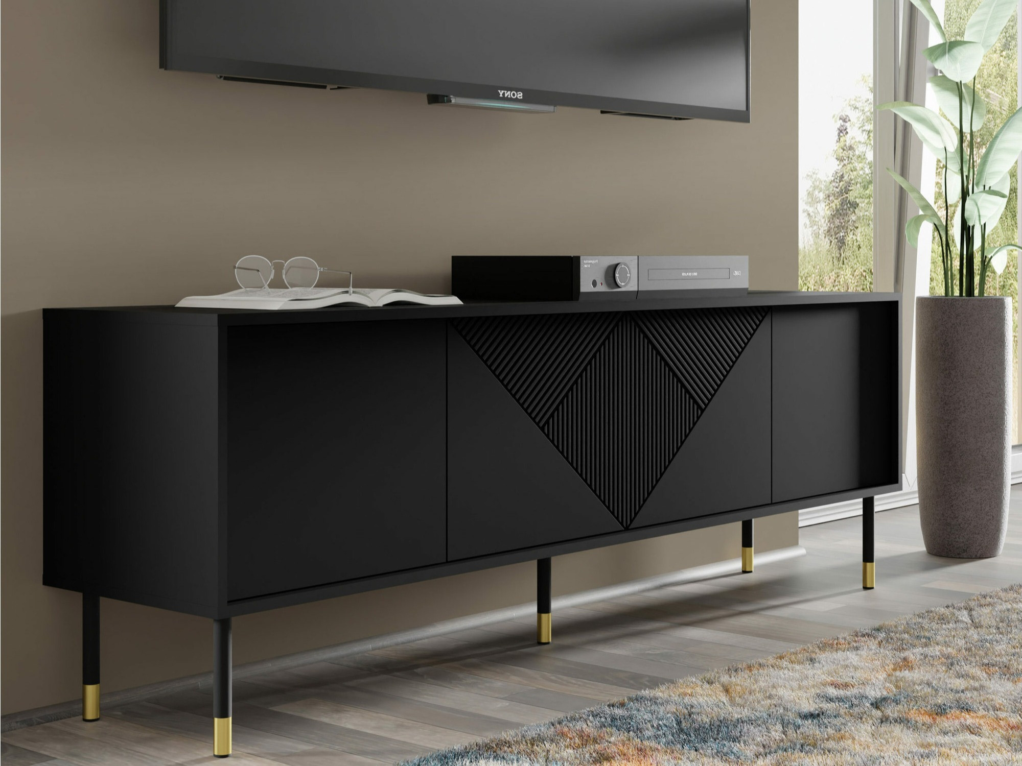 TV galds Teopha 100 (Melns)