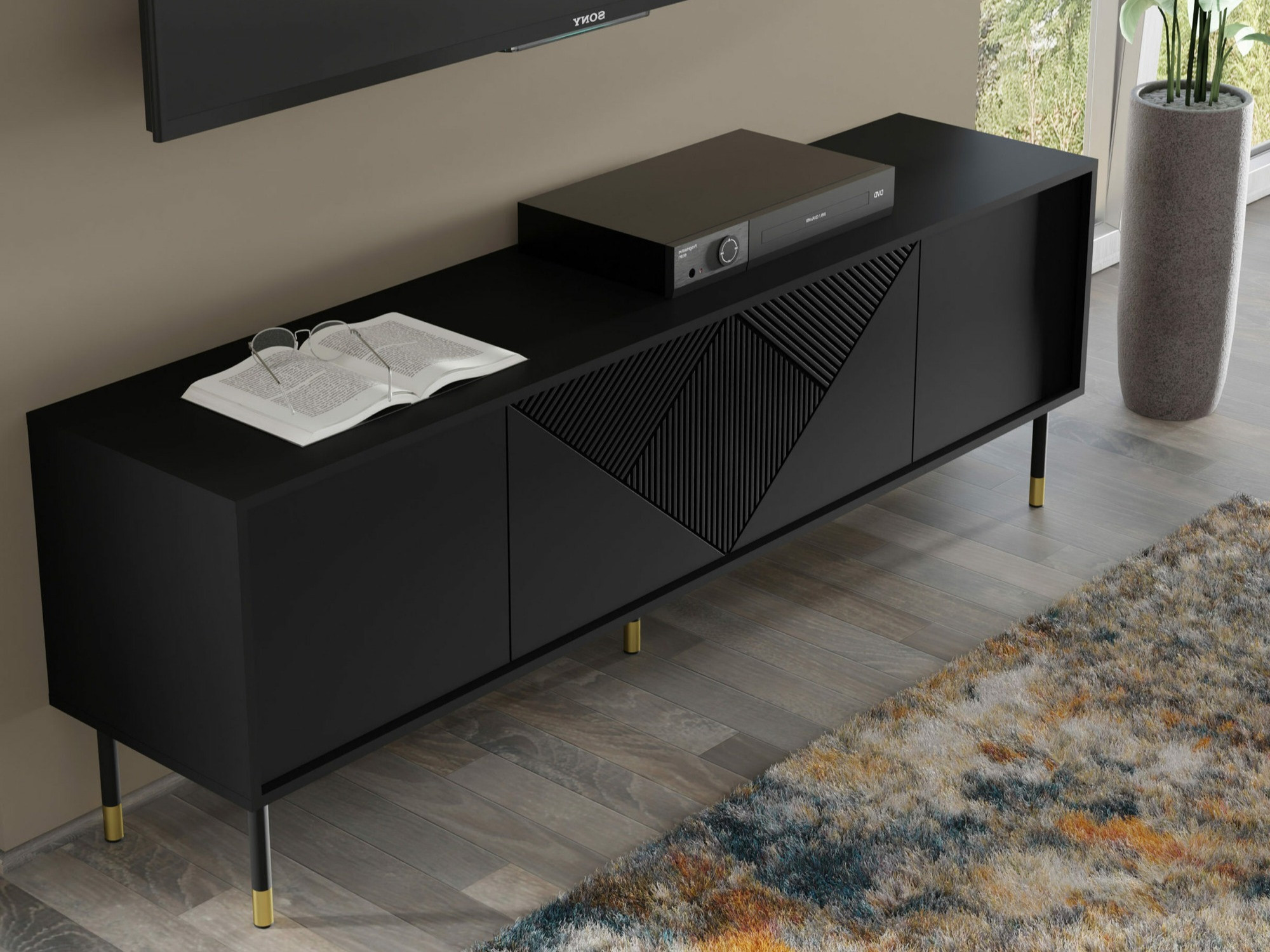 TV galds Teopha 100 (Melns)