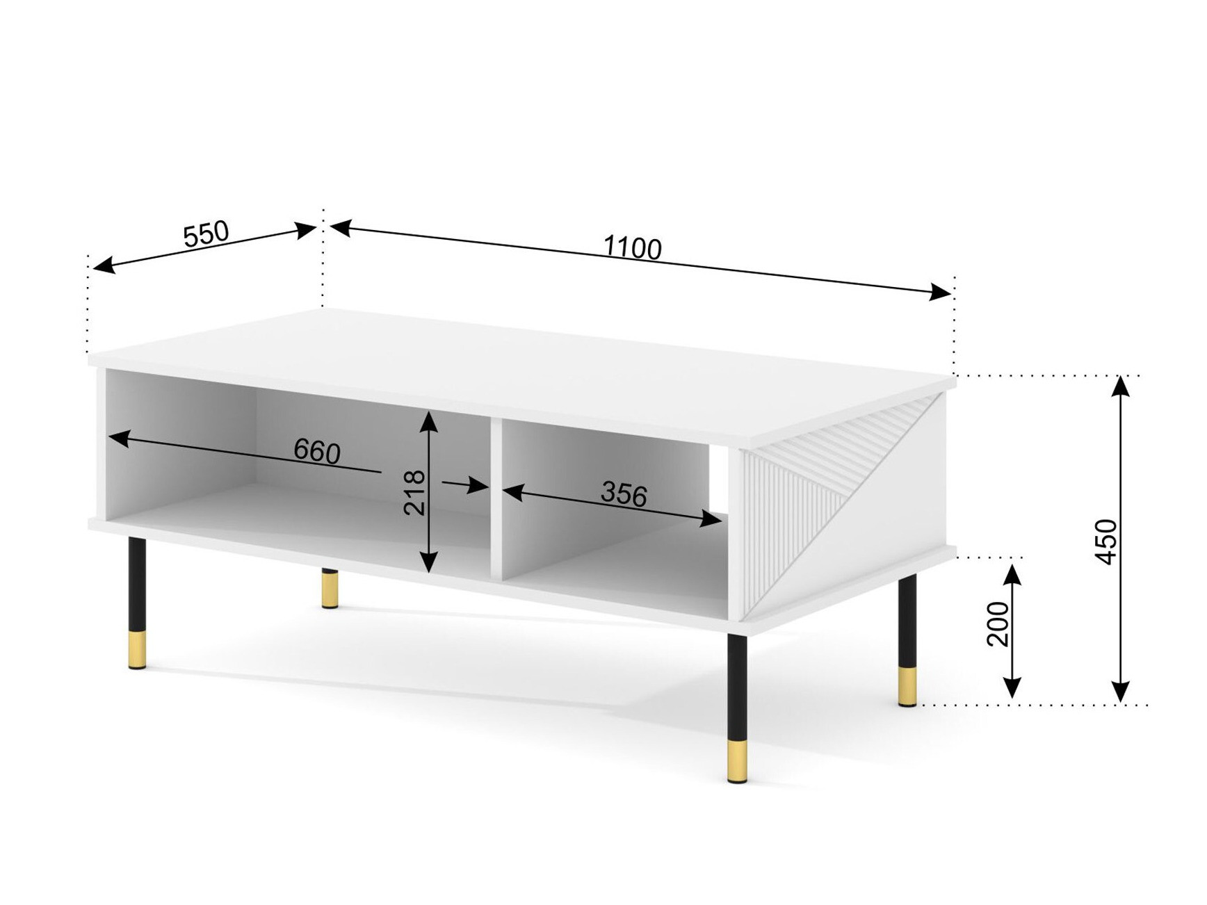 Журнальный столик Teopha 102 (Белый)