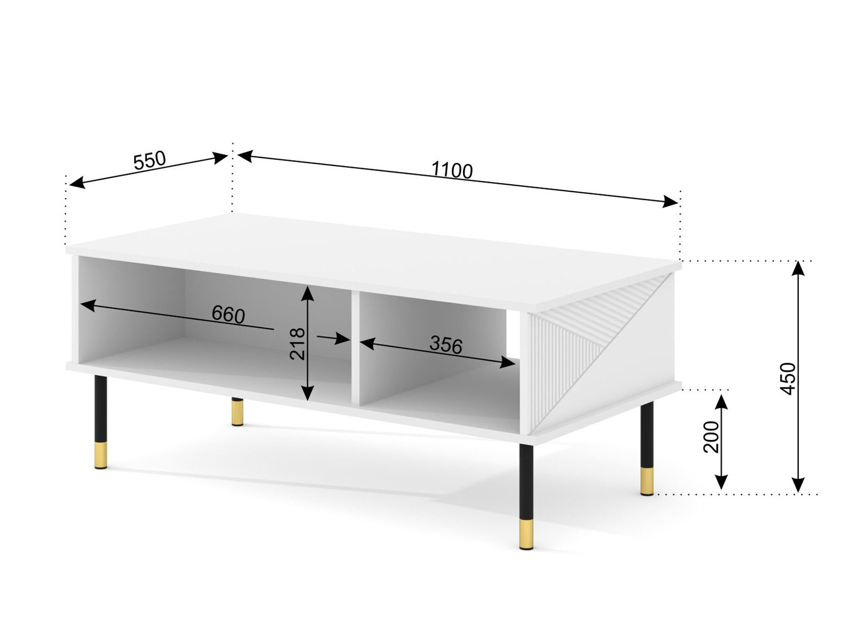 Журнальный столик Teopha 102 (Чёрный)