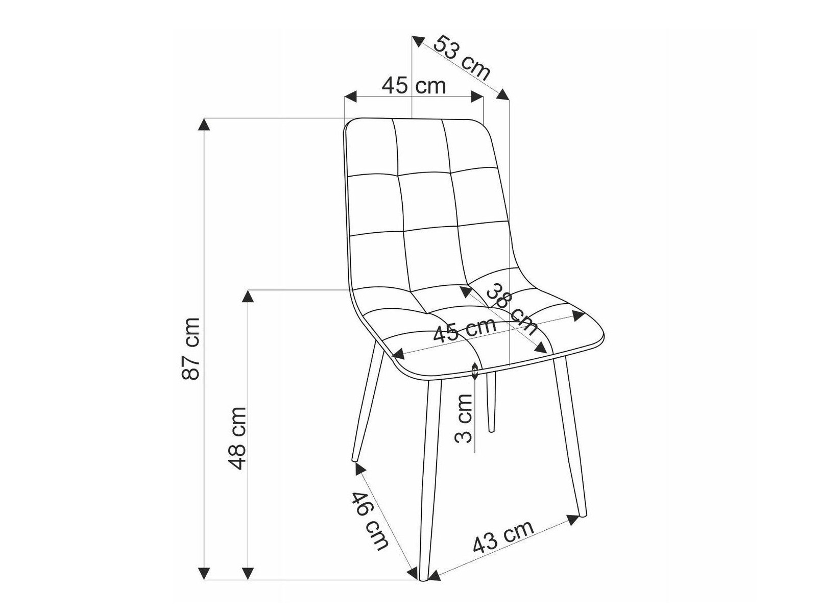 Стул Houston 1630 (Чёрный)