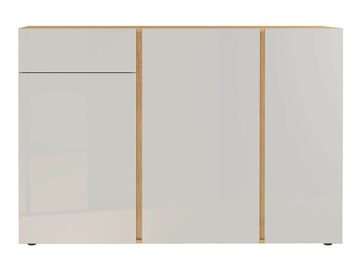 Kumode Sacramento 291 (Glancēts Gaiši pelēks + Navarra ozols)