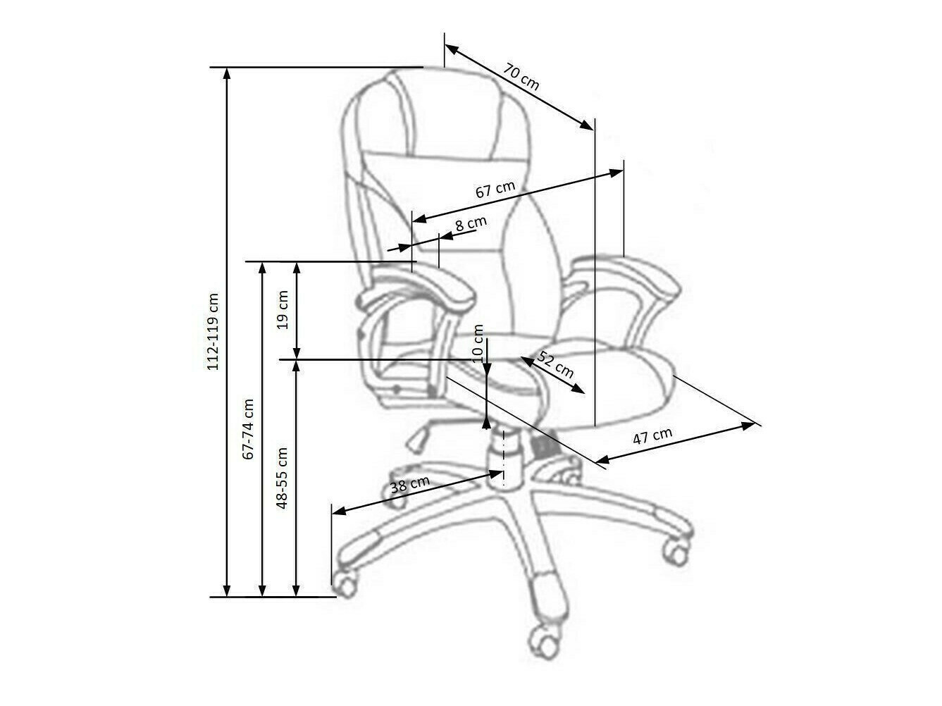 Офисный стул Houston 189 (Темно-коричневый)