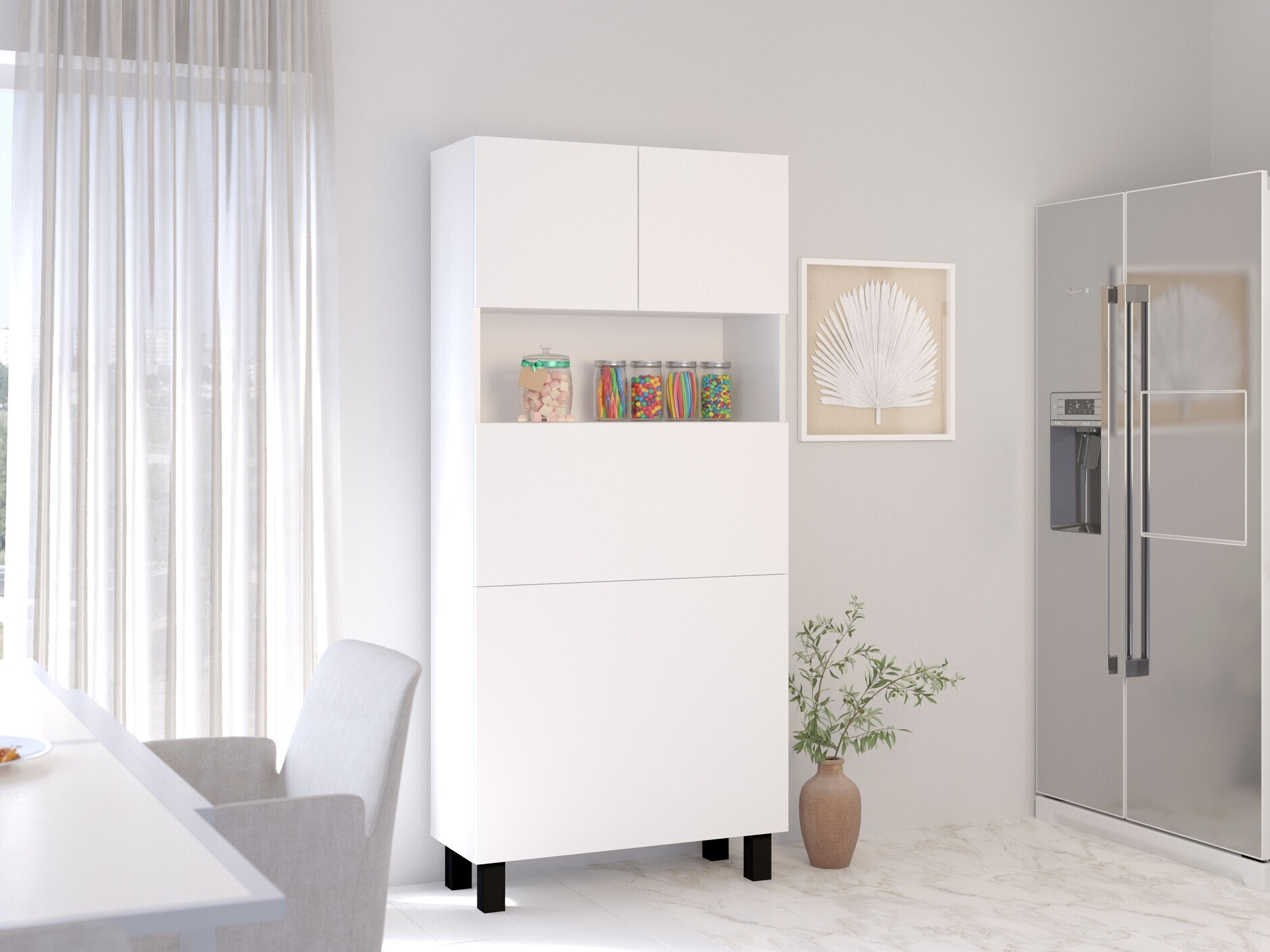 Plaukts Buffalo 145 (Matēts balts)