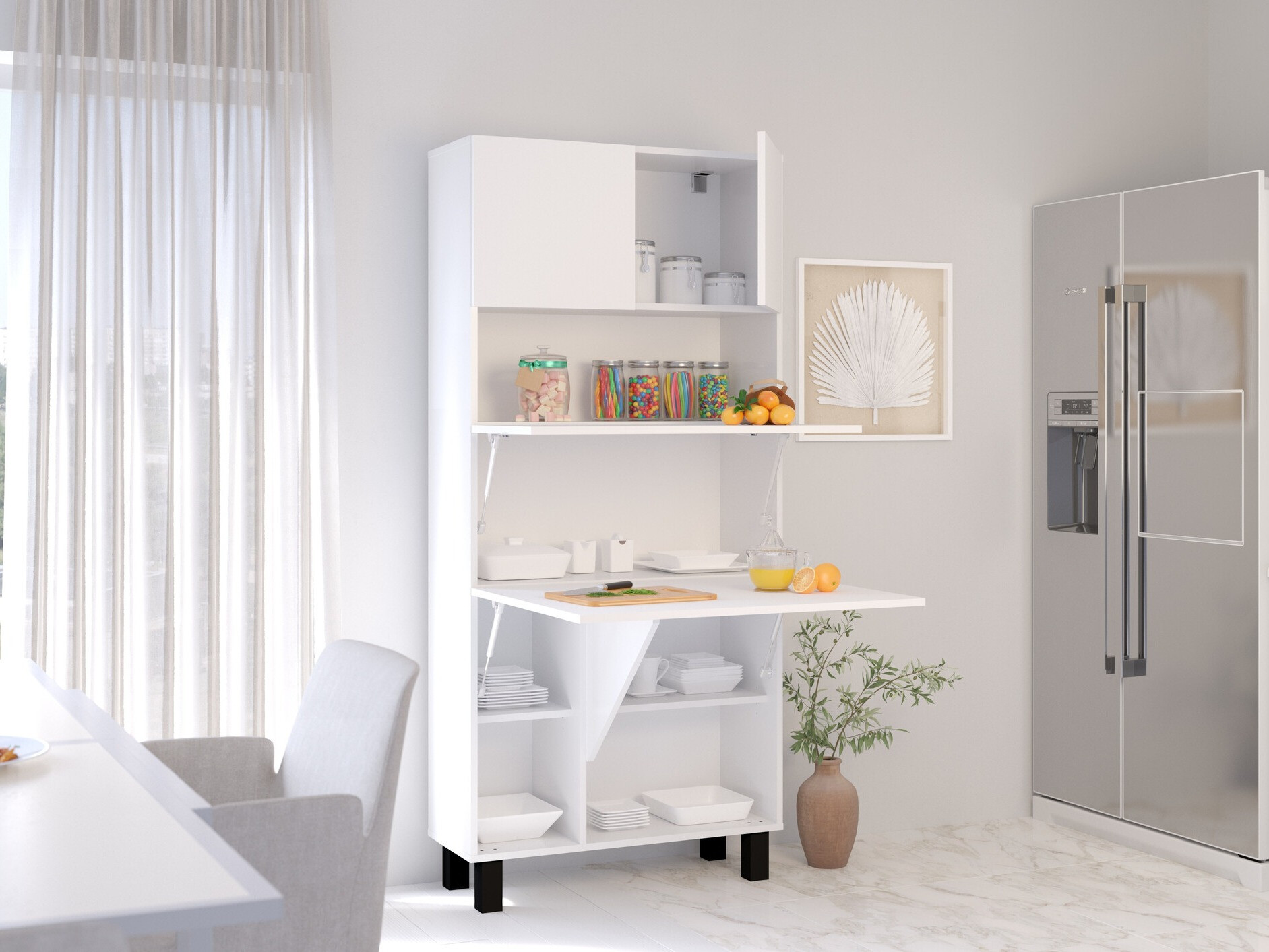 Plaukts Buffalo 145 (Matēts balts)