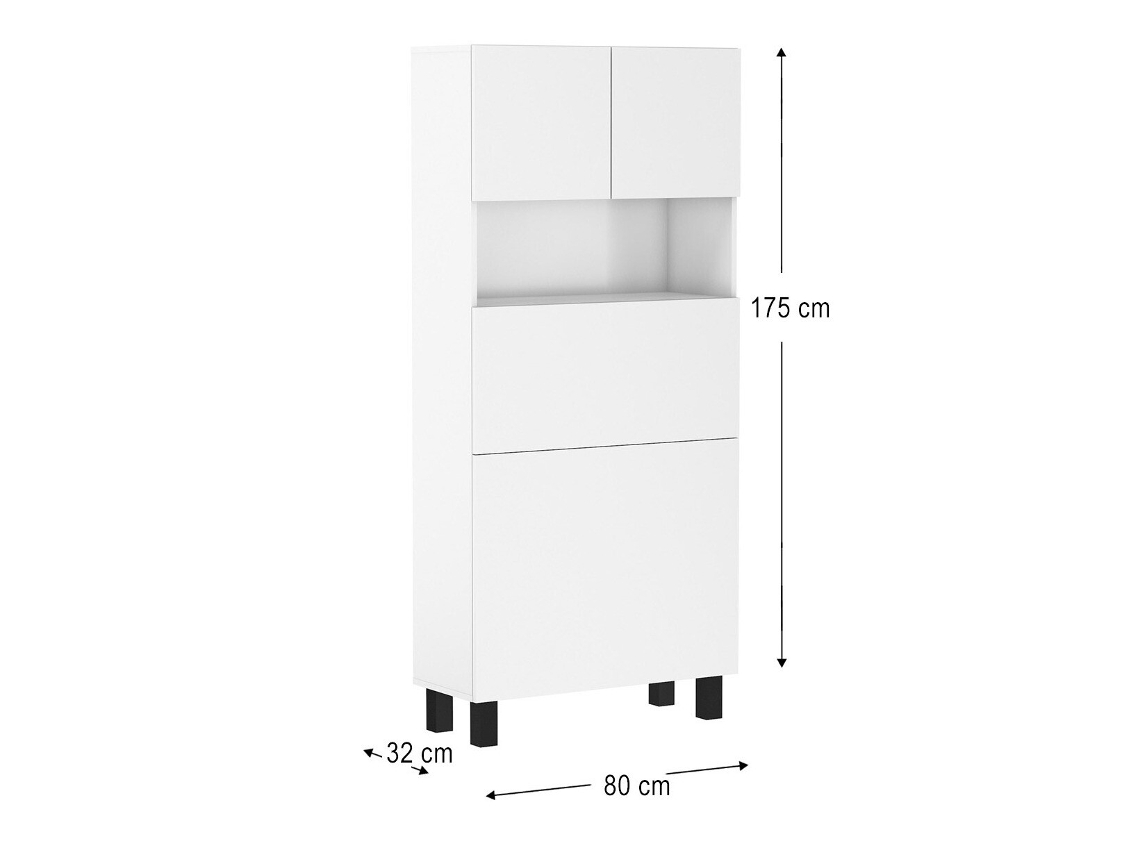 Plaukts Buffalo 145 (Matēts balts)