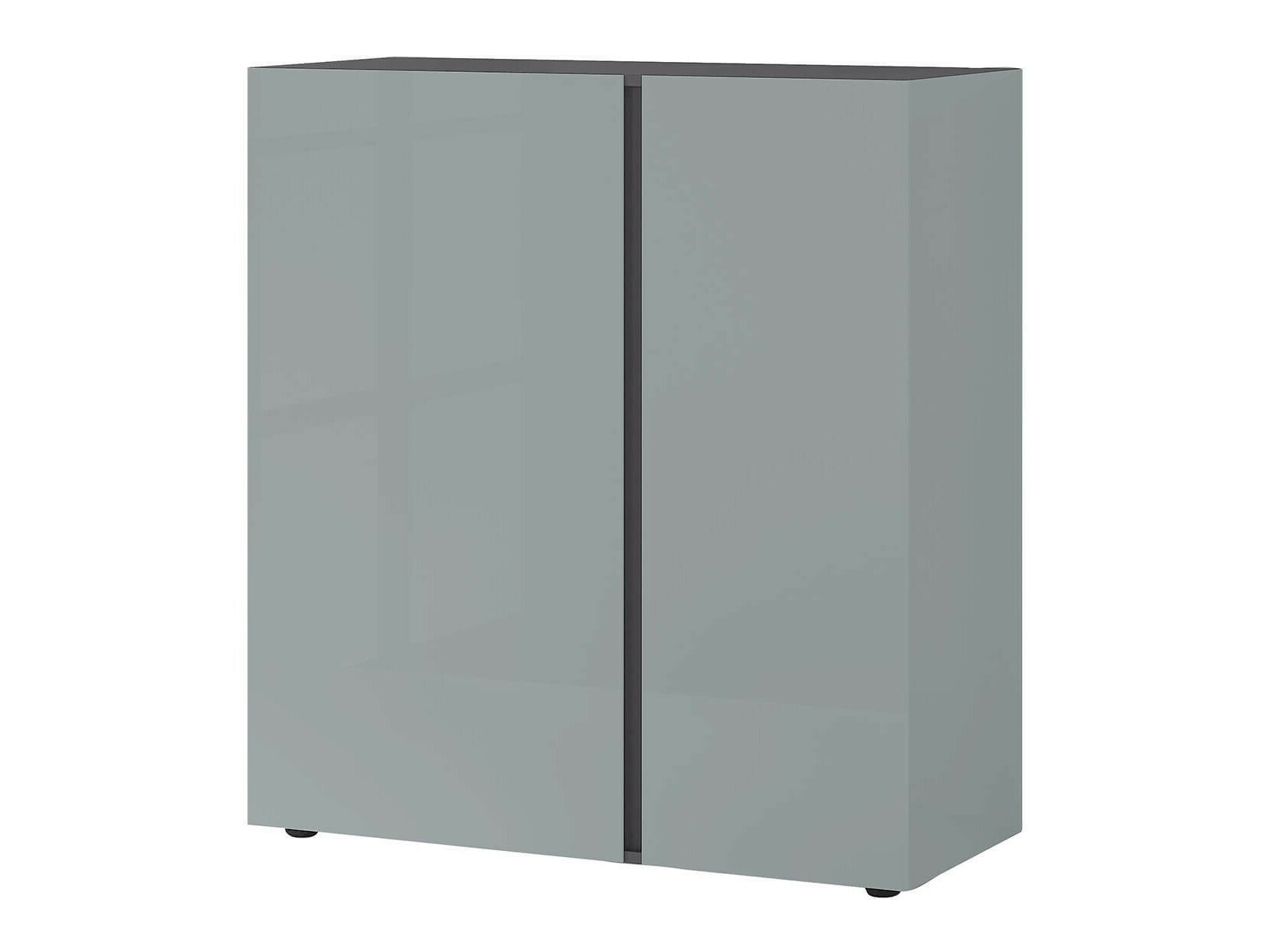 Шкафчик Sacramento 289 (Глянцевый серый + Графит)