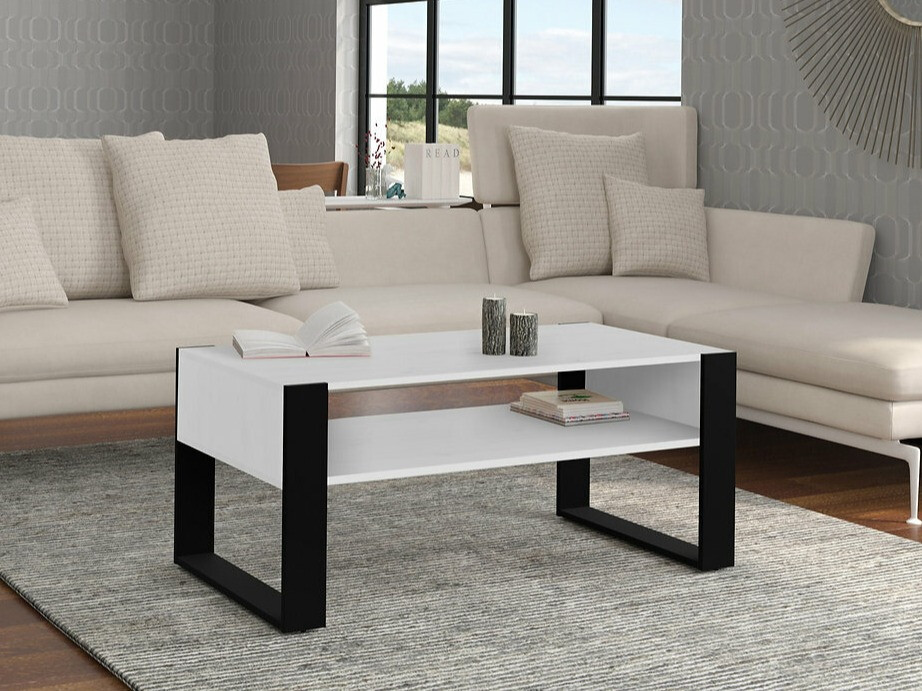 Žurnālu galdiņš Cordoro 107 (Balts)