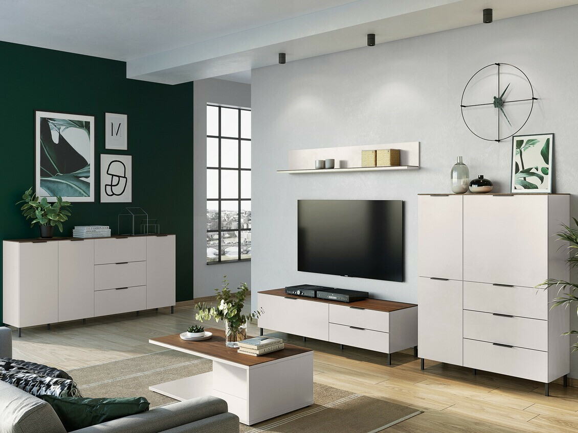 Žurnālu galdiņš Revteno 109 (Gaiši pelēks+ Rieksts)