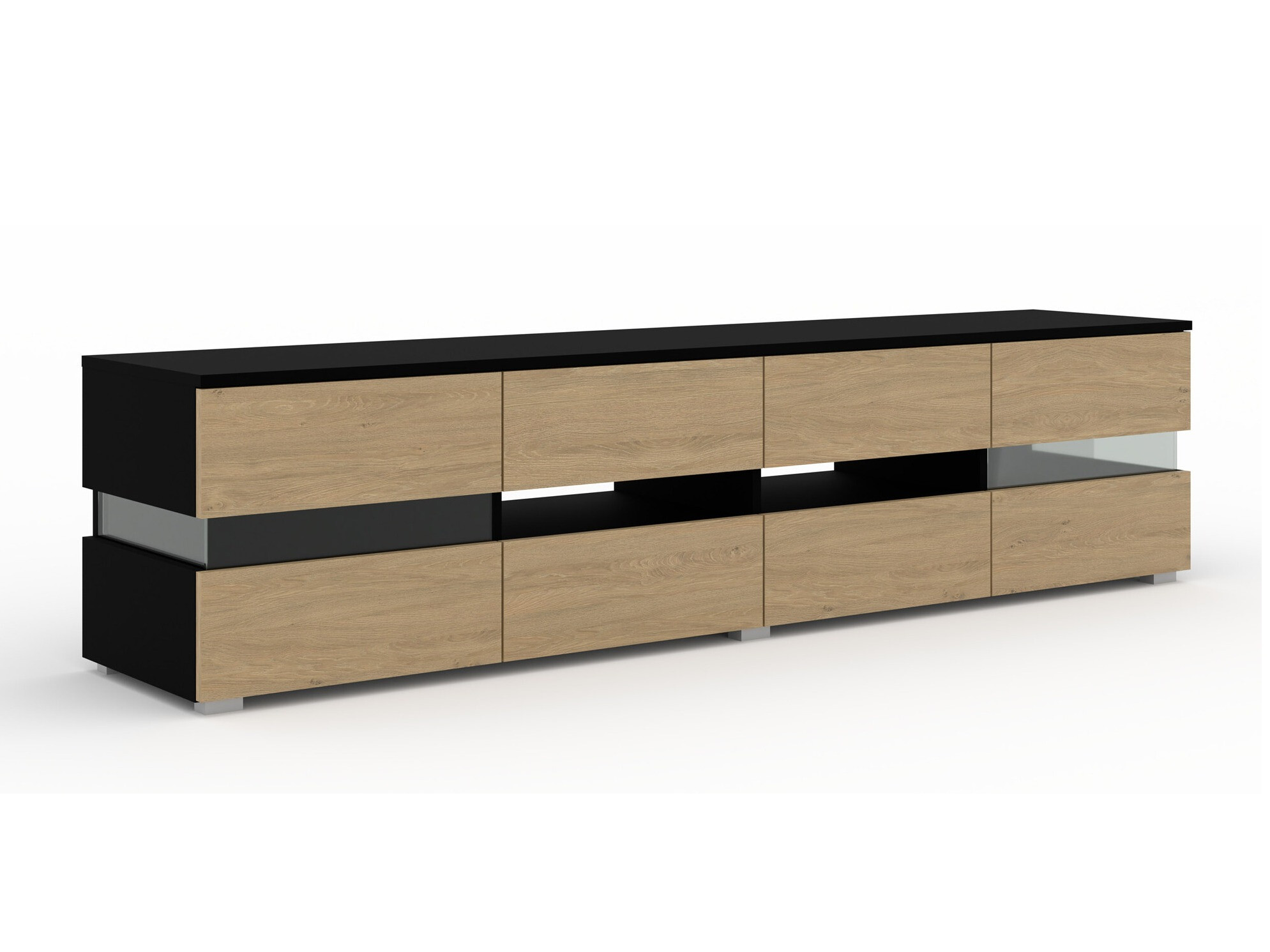 TV galds Buffalo 146 (Melns + Ozols)