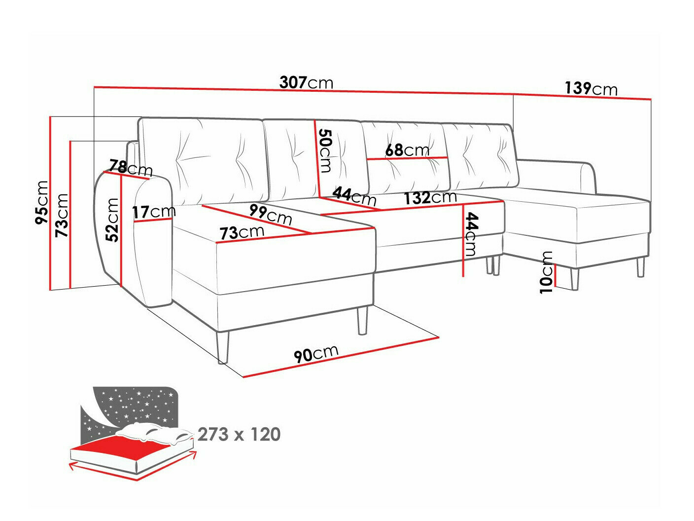Угловой диван Memphis 110 (Itaka 33)