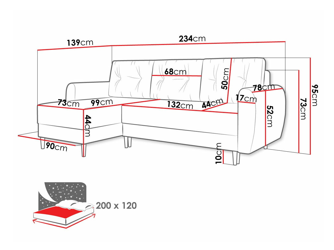 Угловой диван Memphis 139 (Poso 100)