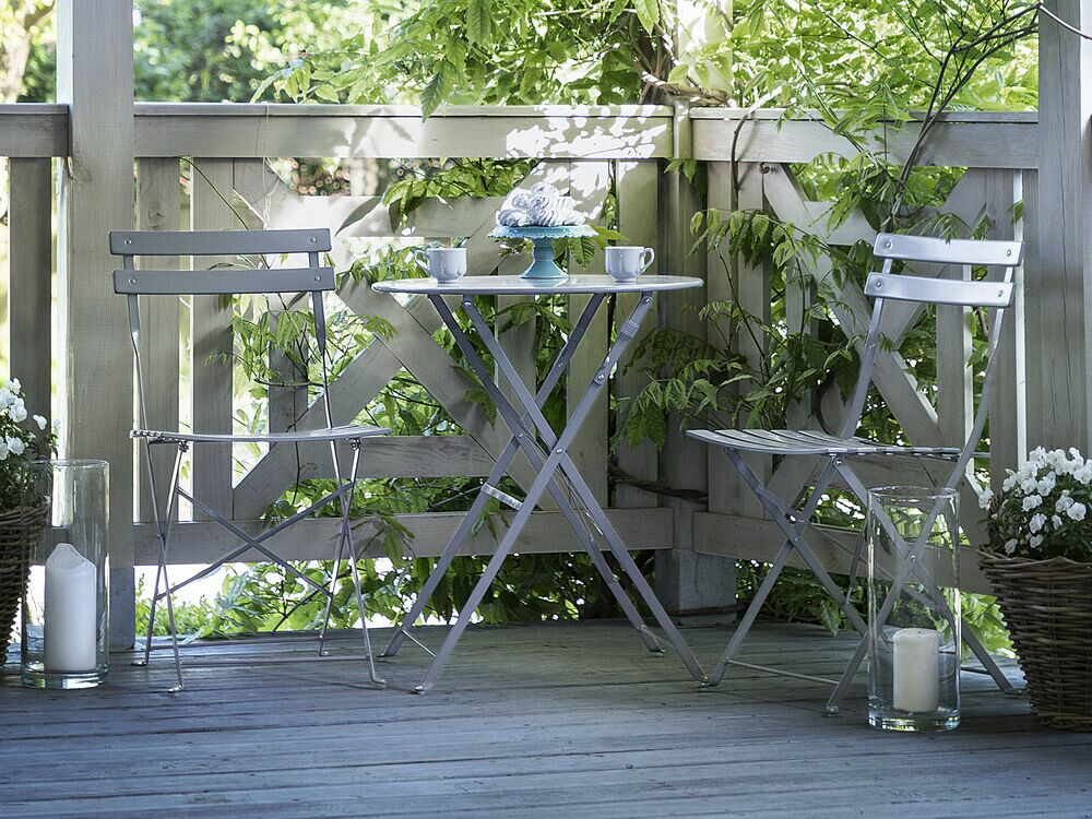 Balkona komplekts Berwyn 1841 (Pelēks)