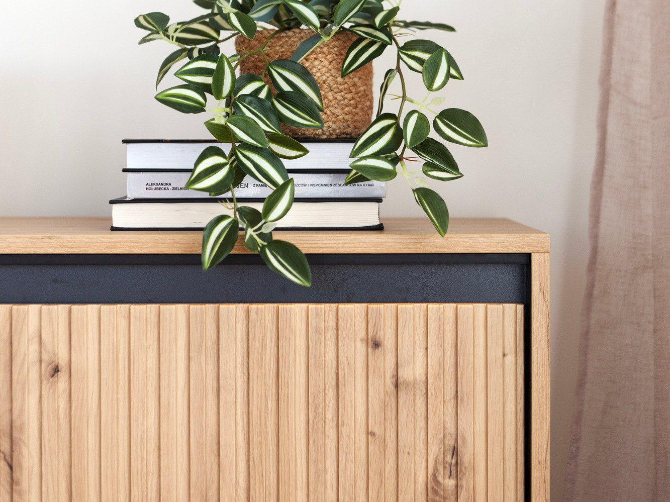 Шкафчик Fernolu 103 (Artisan дуб + Чёрный)