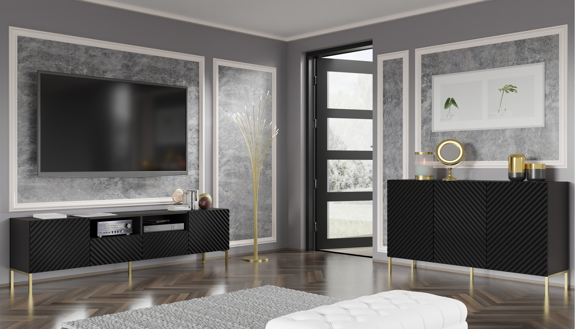 Шкафчик Fivremu 101 (Чёрный)