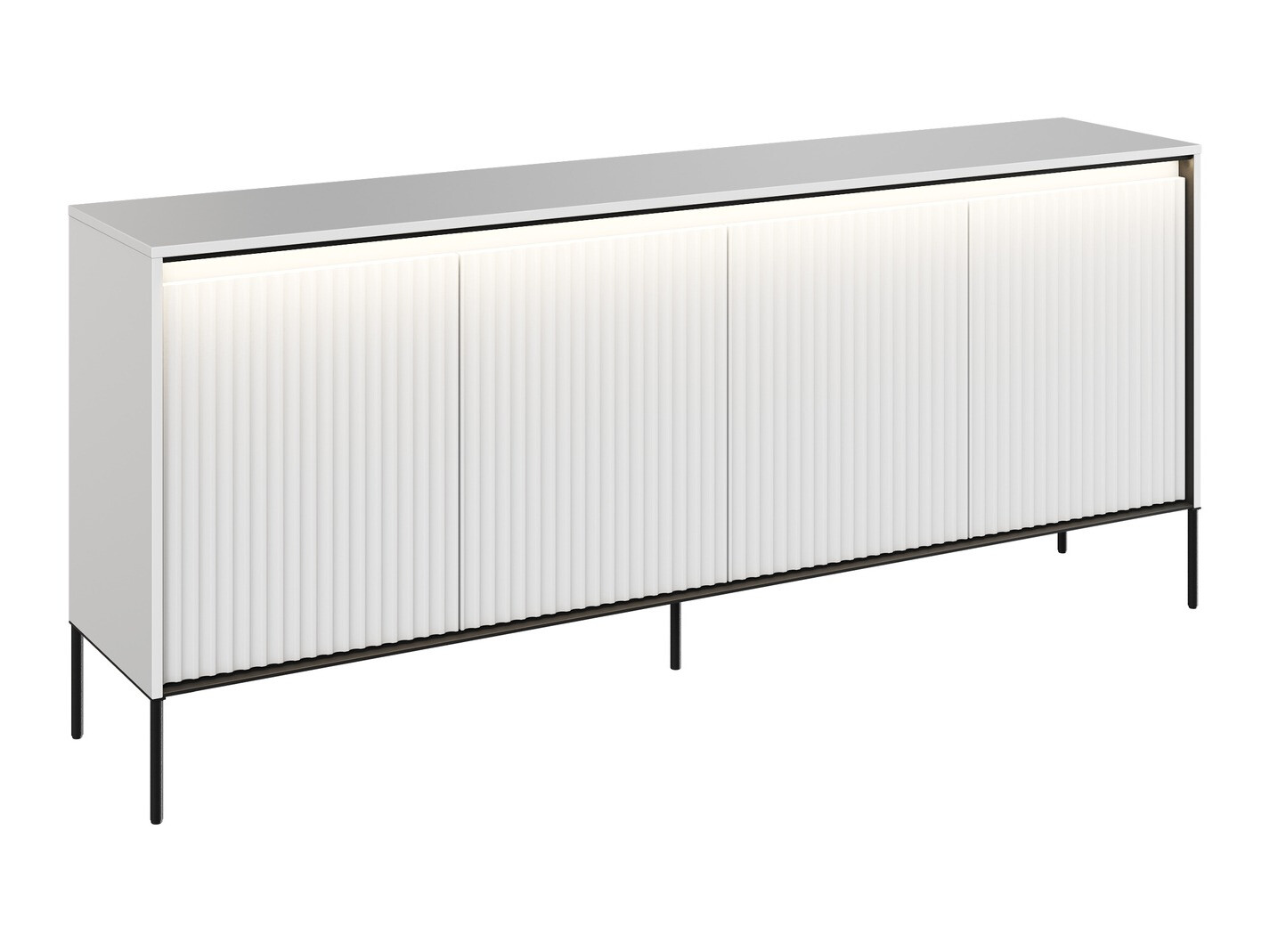 Skapis Fernolu 103 (Balts + Melns)