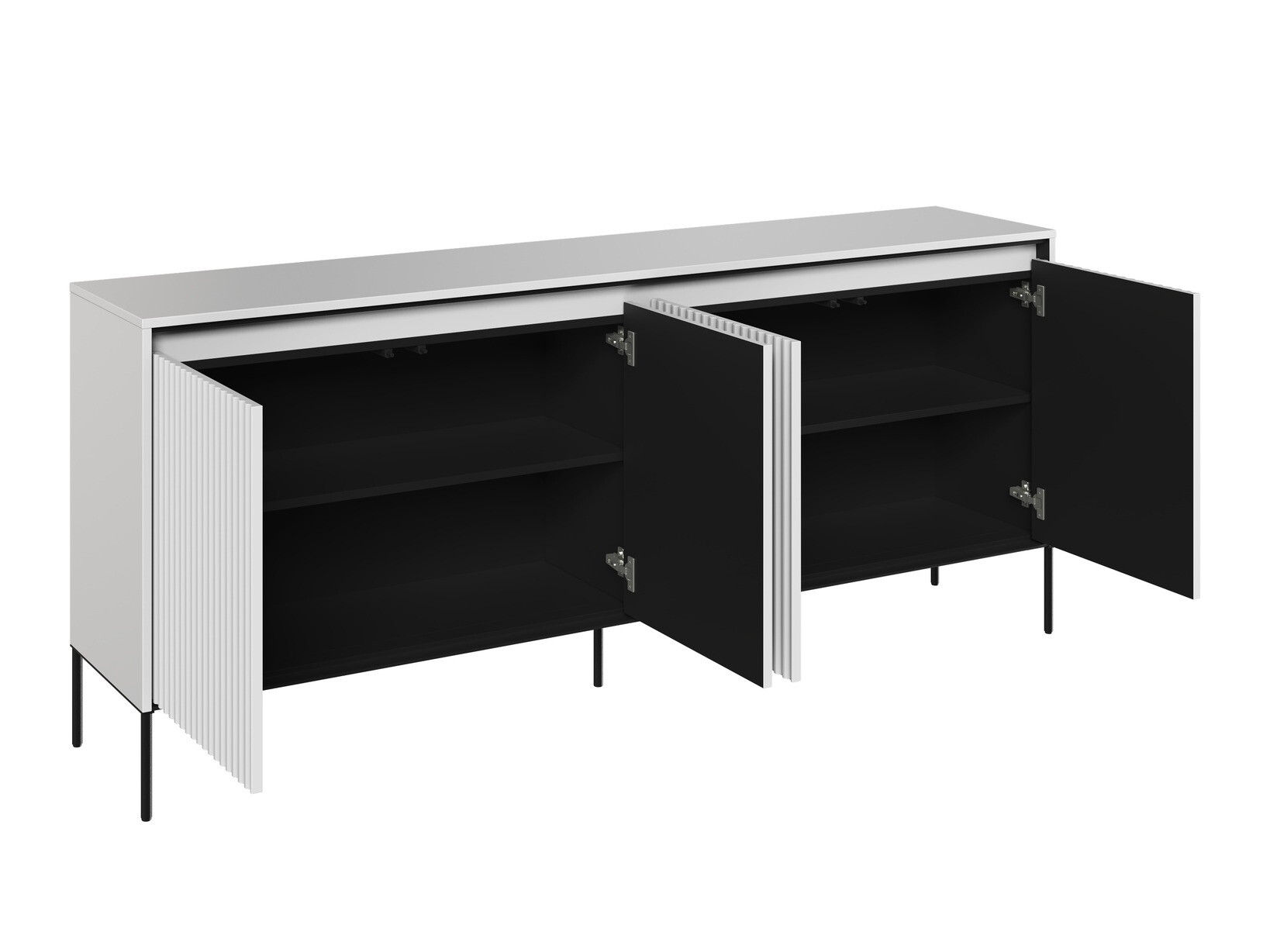 Skapis Fernolu 103 (Balts + Melns)