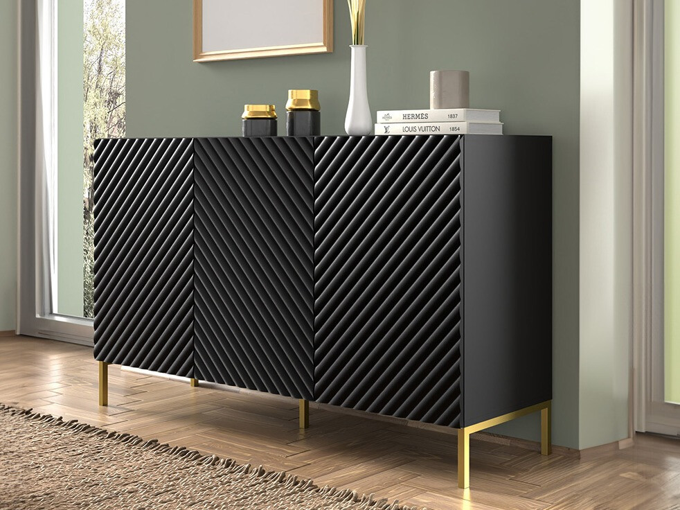 Skapis Fivremu 100 (Melns)