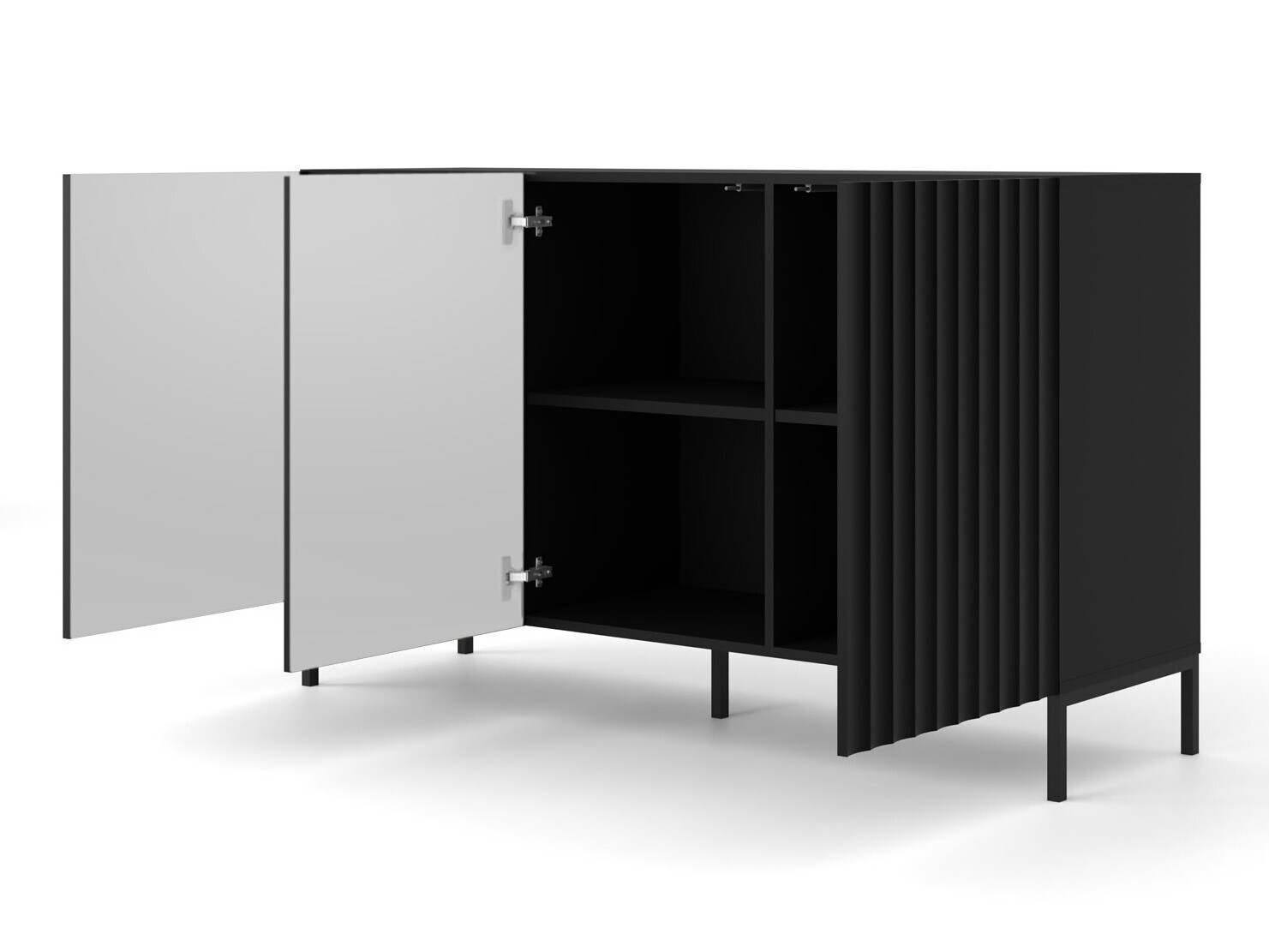 Skapis Fivremu 100 (Melns)