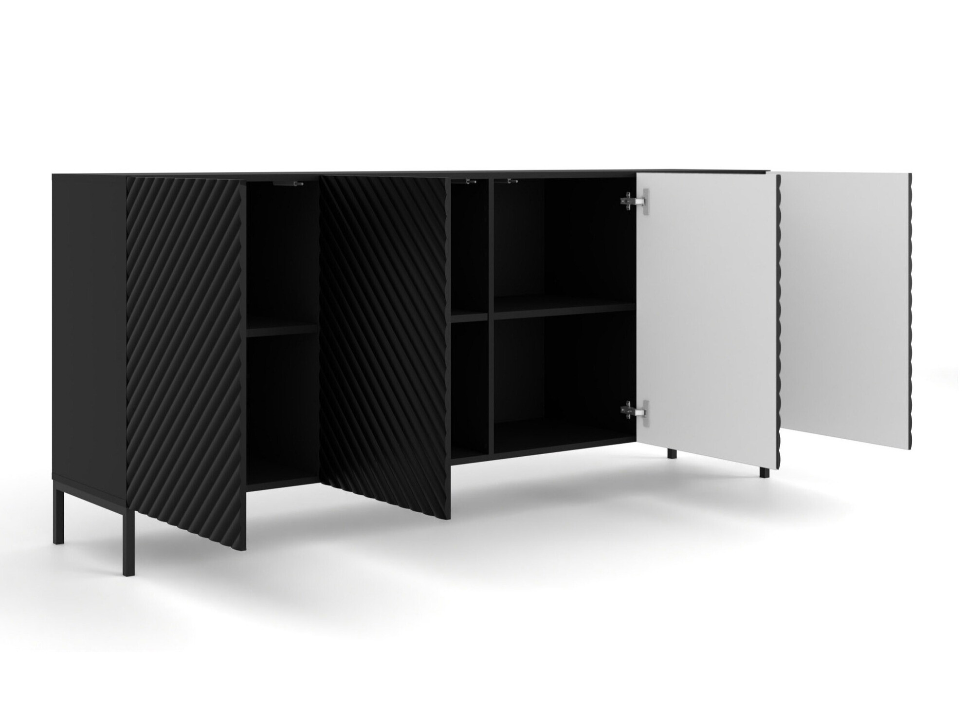 Skapis Fivremu 101 (Melns)