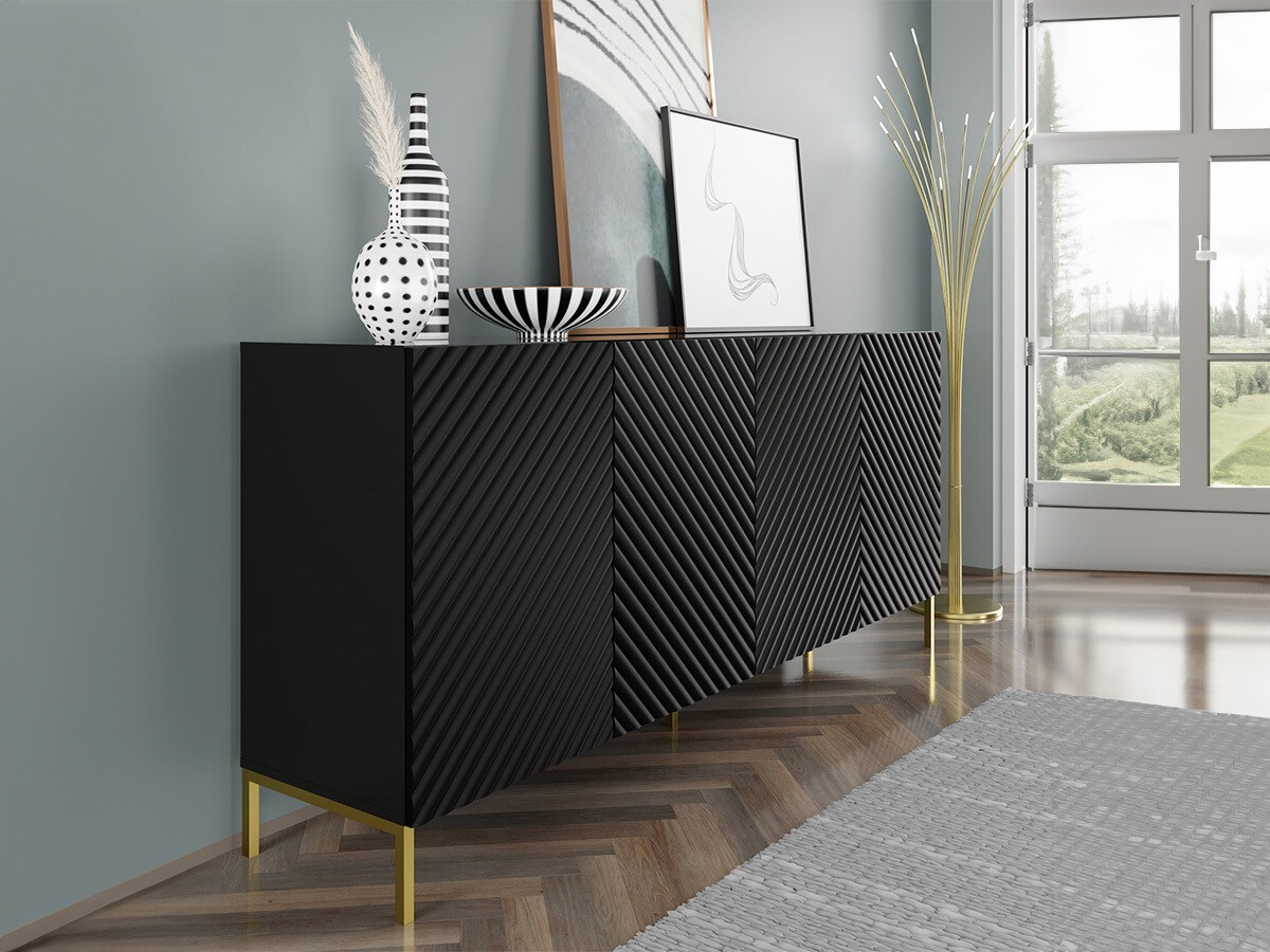 Skapis Fivremu 101 (Melns)