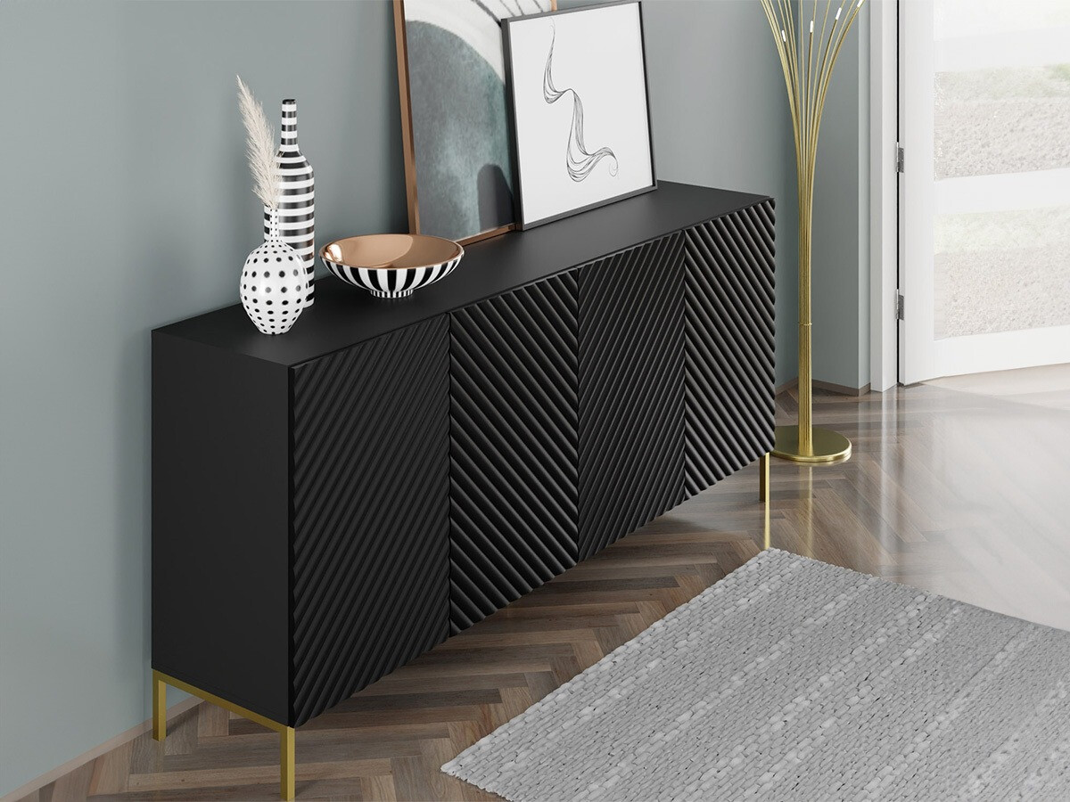 Skapis Fivremu 101 (Melns)