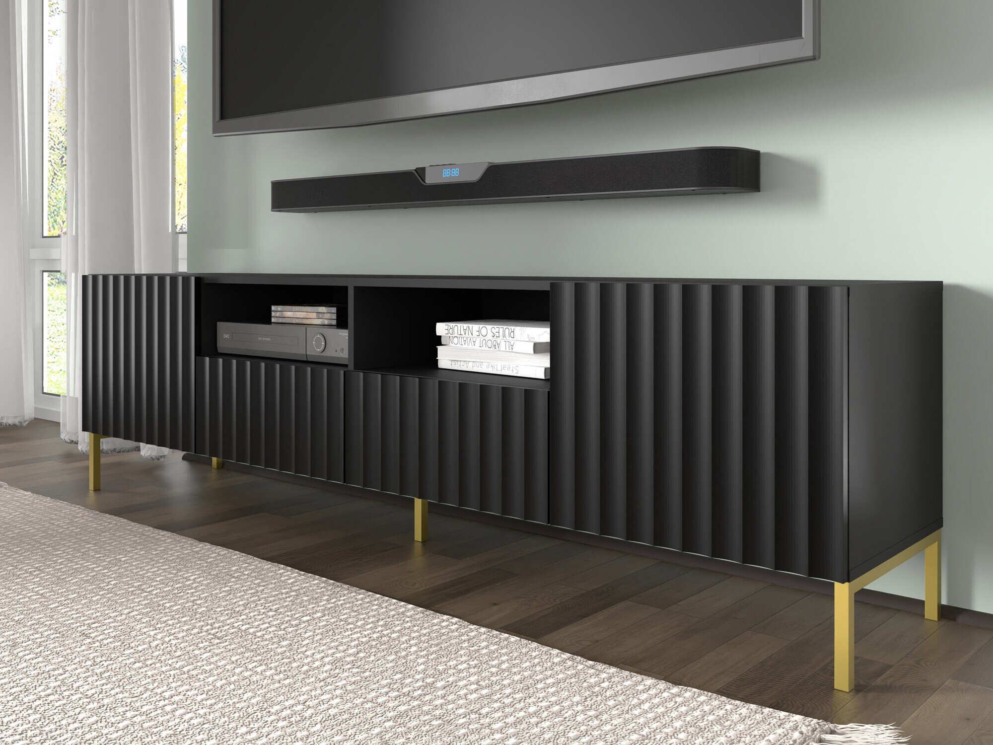 TV galds Soropho 102 (Melns)