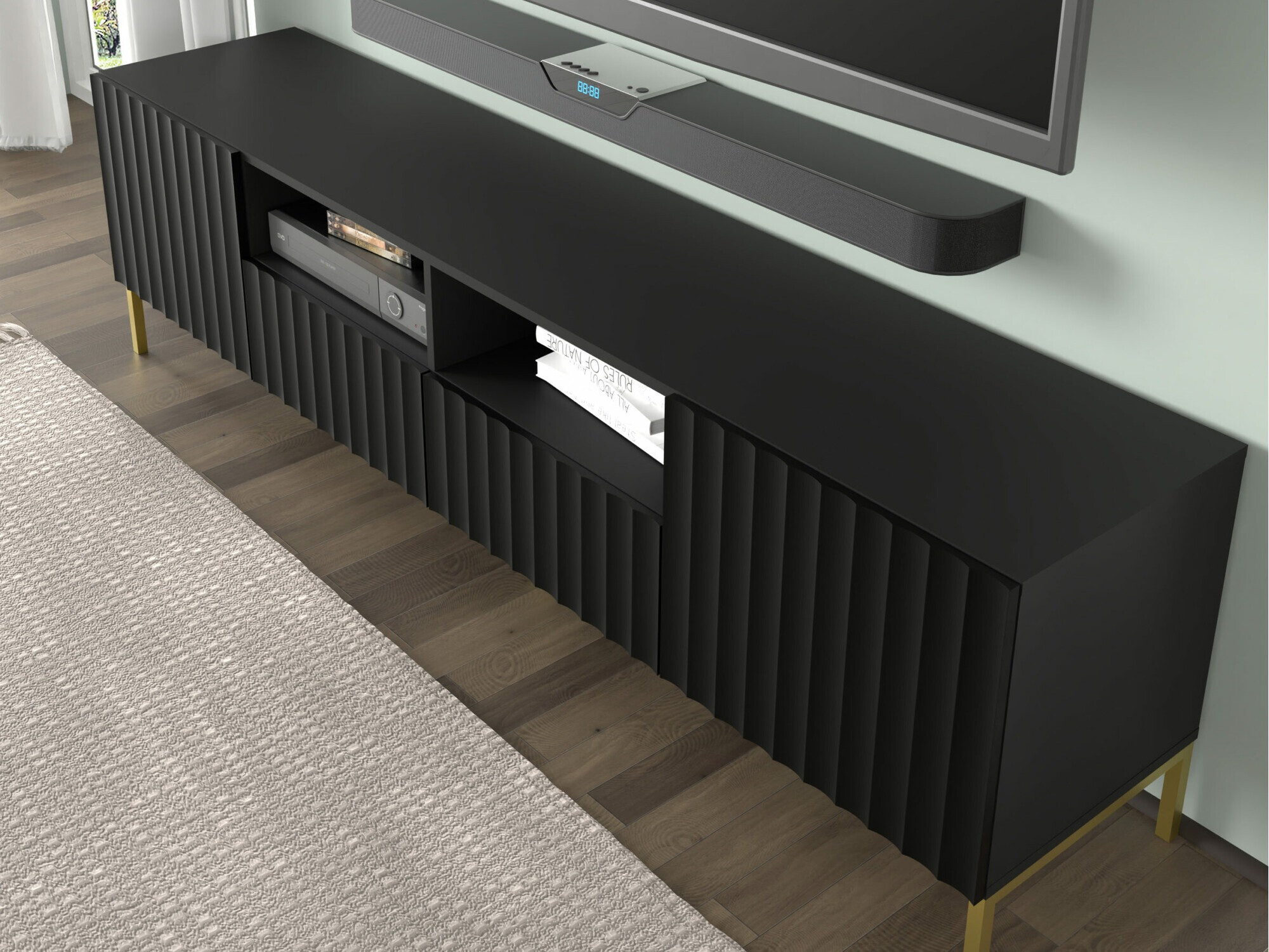 TV galds Soropho 102 (Melns)