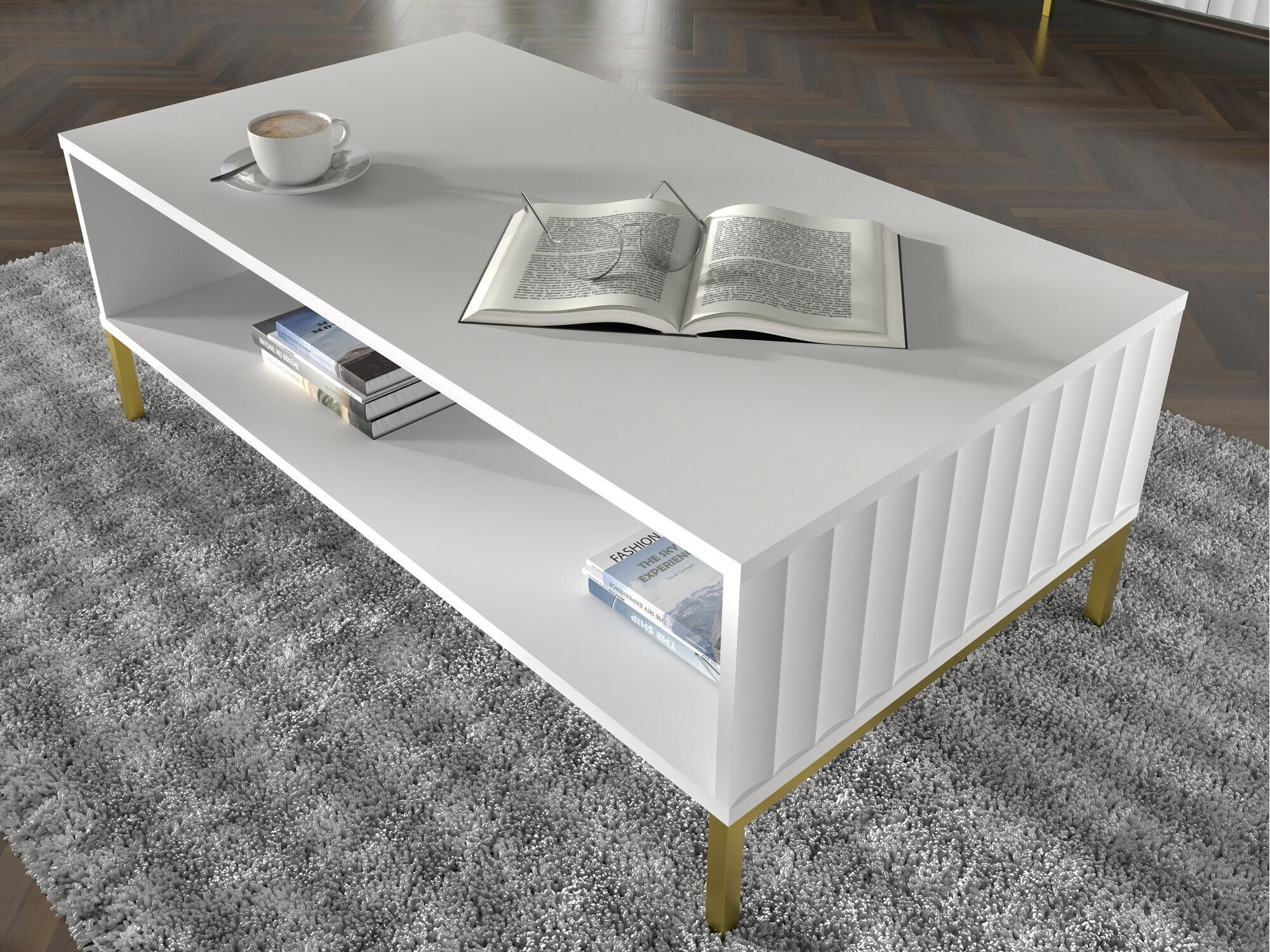 Žurnālu galdiņš Soropho 104 (Balts)