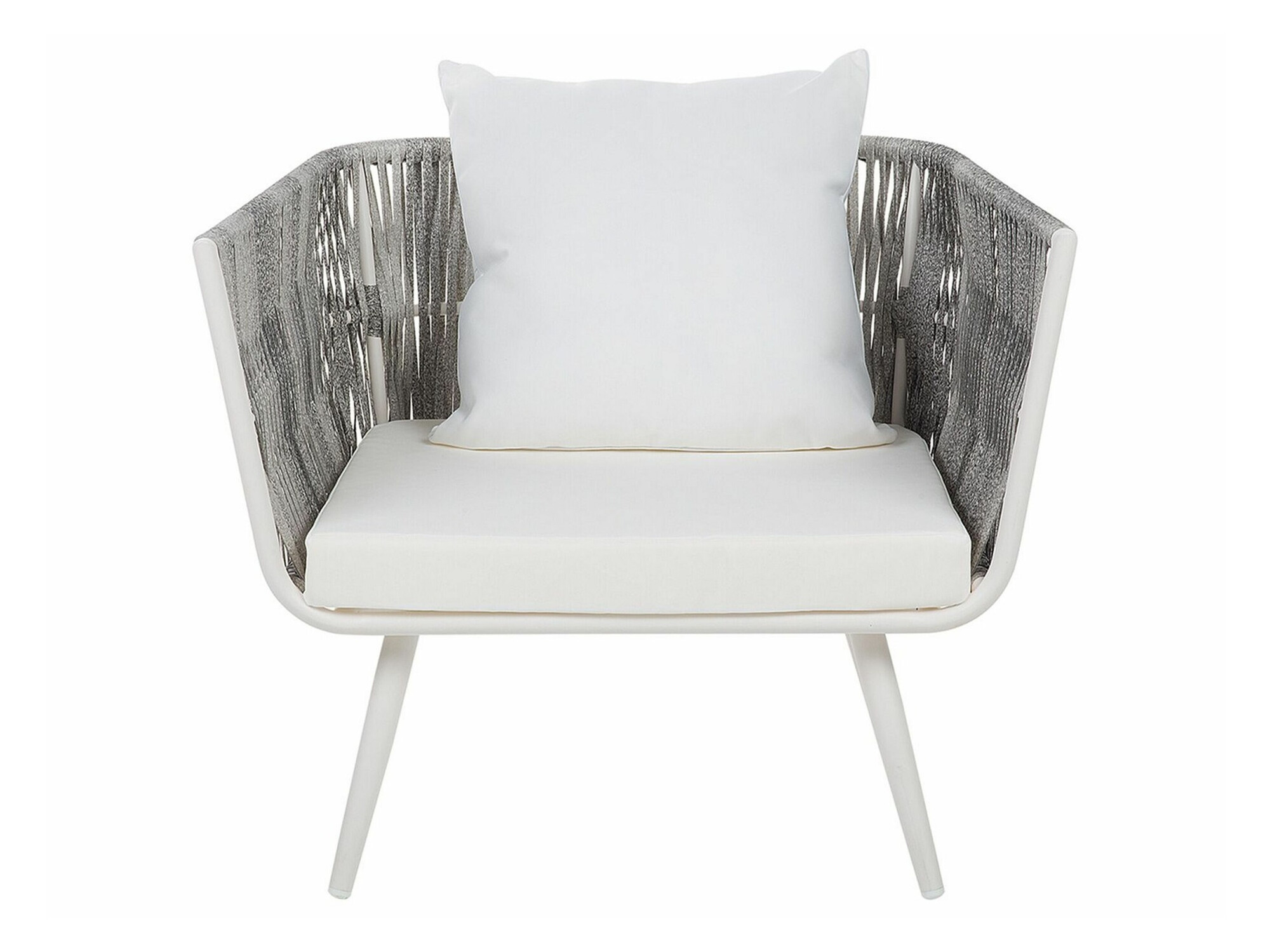 Dārza mēbeļu komplekts Berwyn 1848 (Balts + Pelēks)