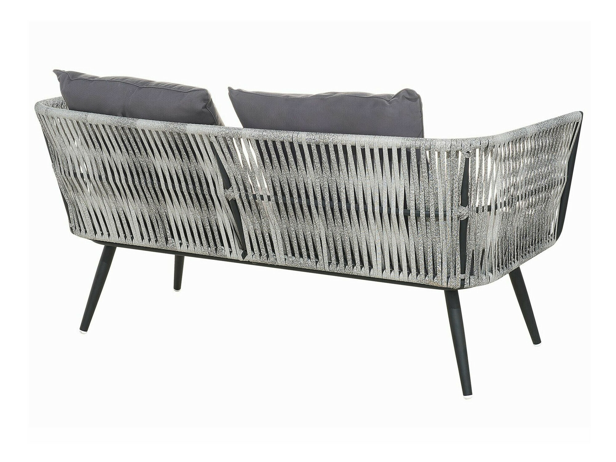 Dārza mēbeļu komplekts Berwyn 1848 (Pelēks + Melns)