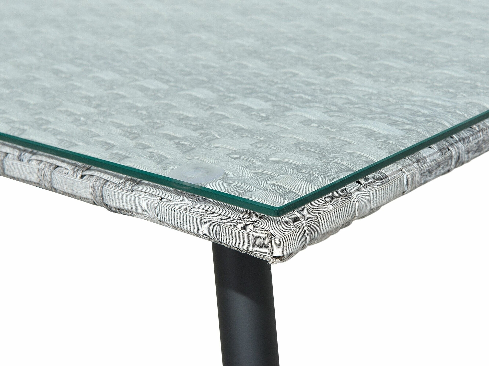 Dārza mēbeļu komplekts Berwyn 1848 (Pelēks + Melns)