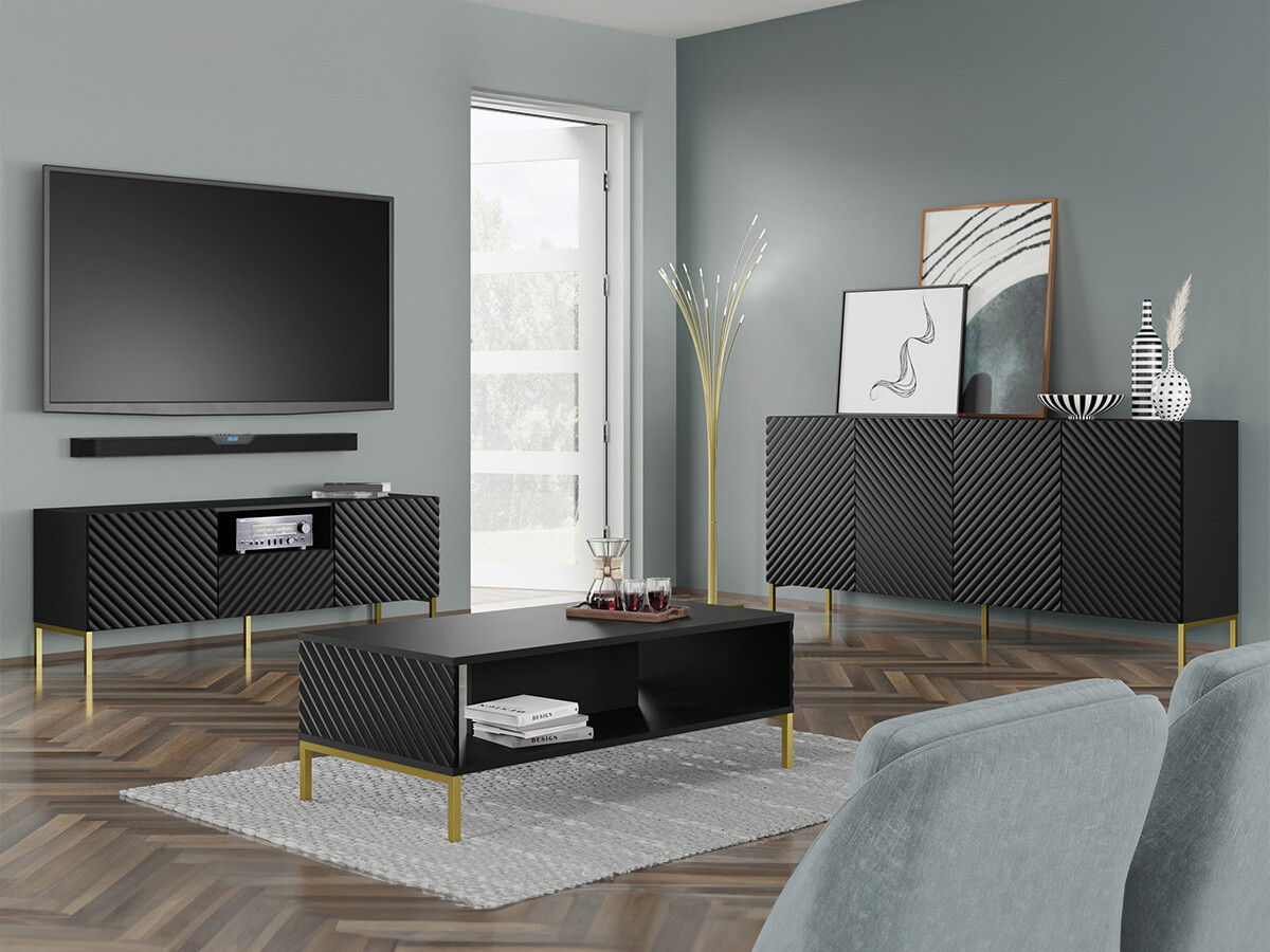 Набор для гостиной Fivremu 107 (Чёрный)
