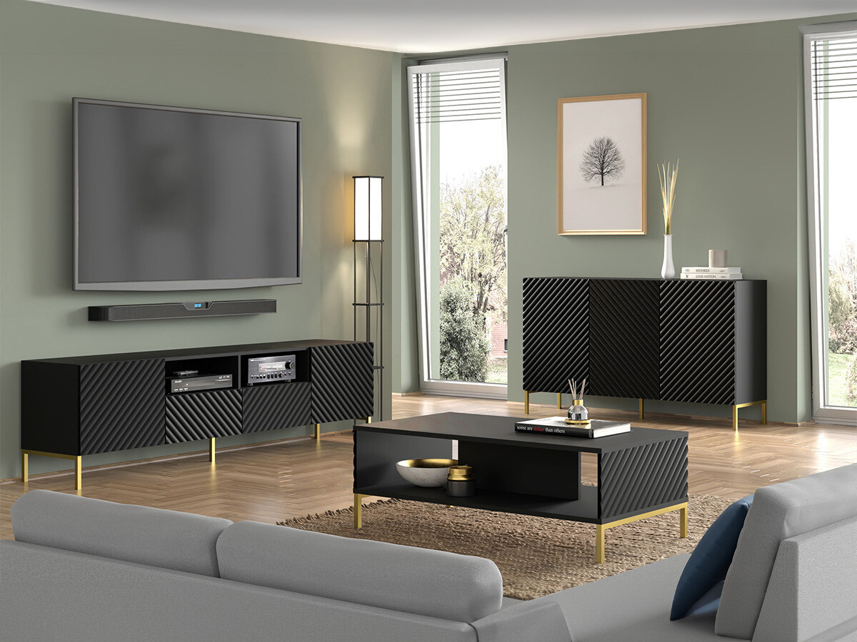 Набор для гостиной Fivremu 109 (Чёрный)