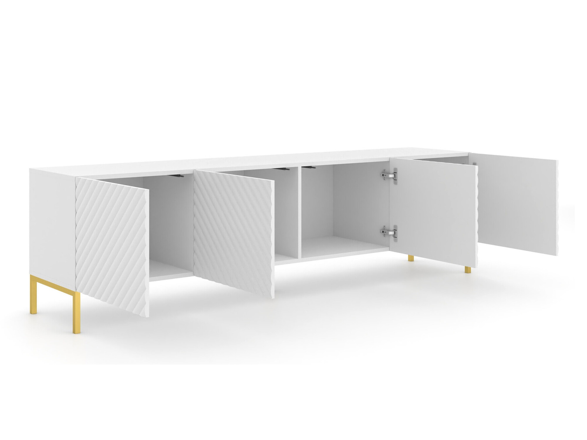 TV galds Fivremu 104 (Balts)