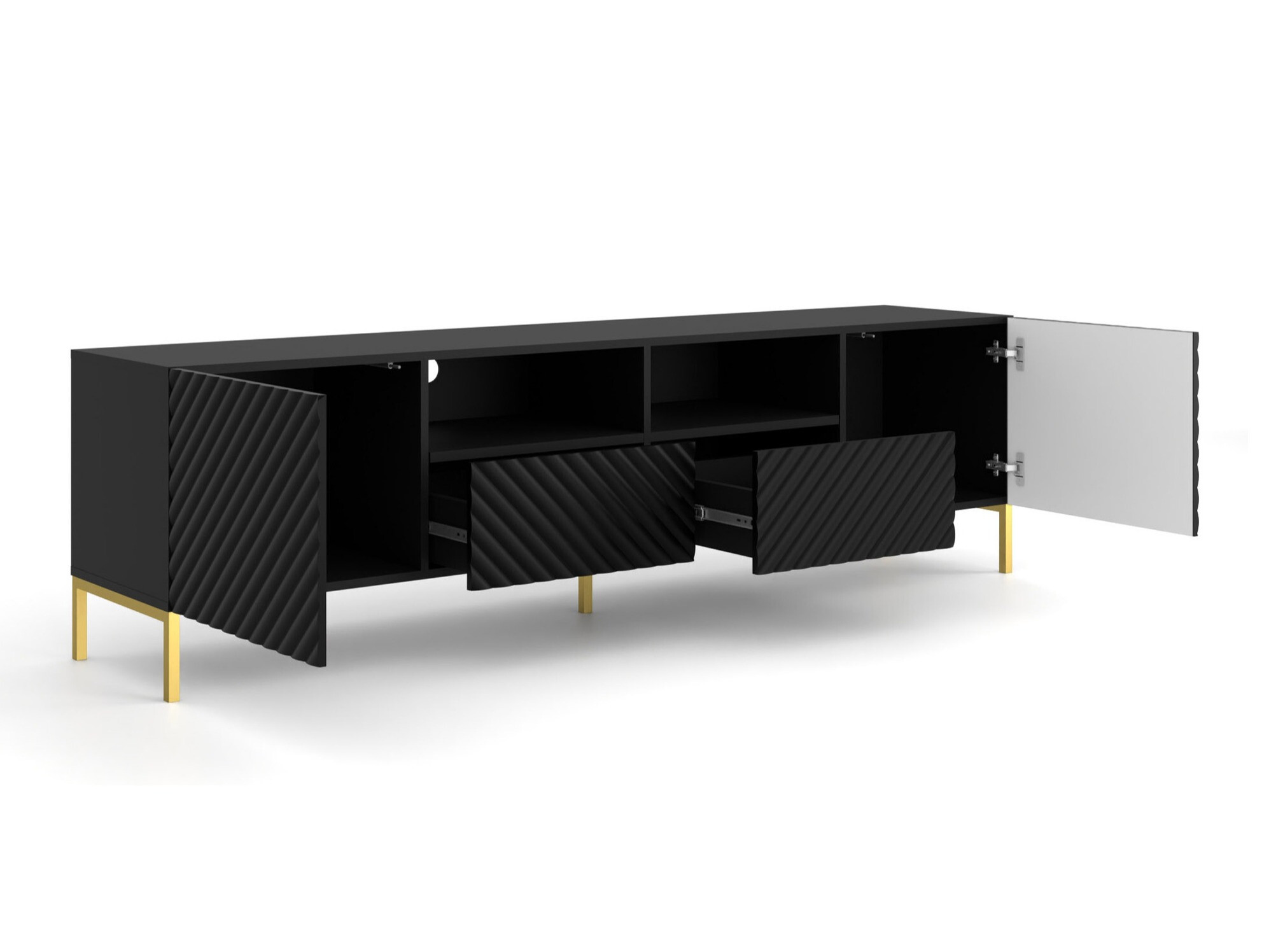 Viesistabas komplekts Fivremu 109 (Melns)