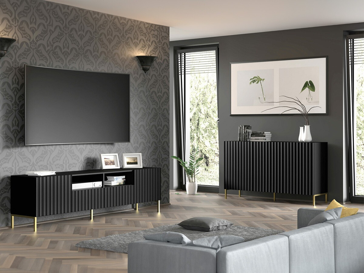 Viesistabas komplekts Soropho 105 (Melns)