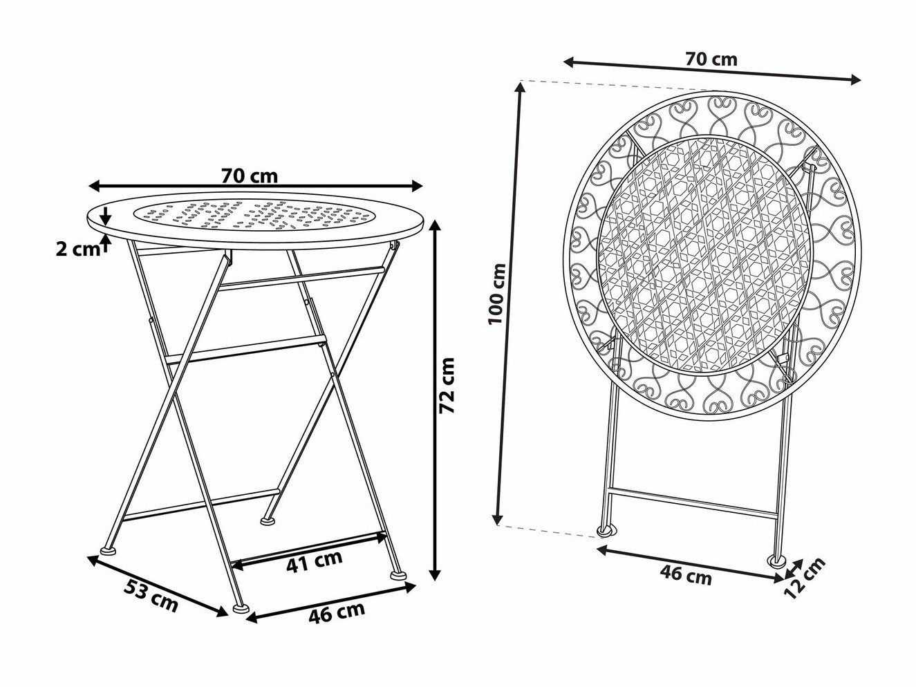 Dārza galds Berwyn 1858