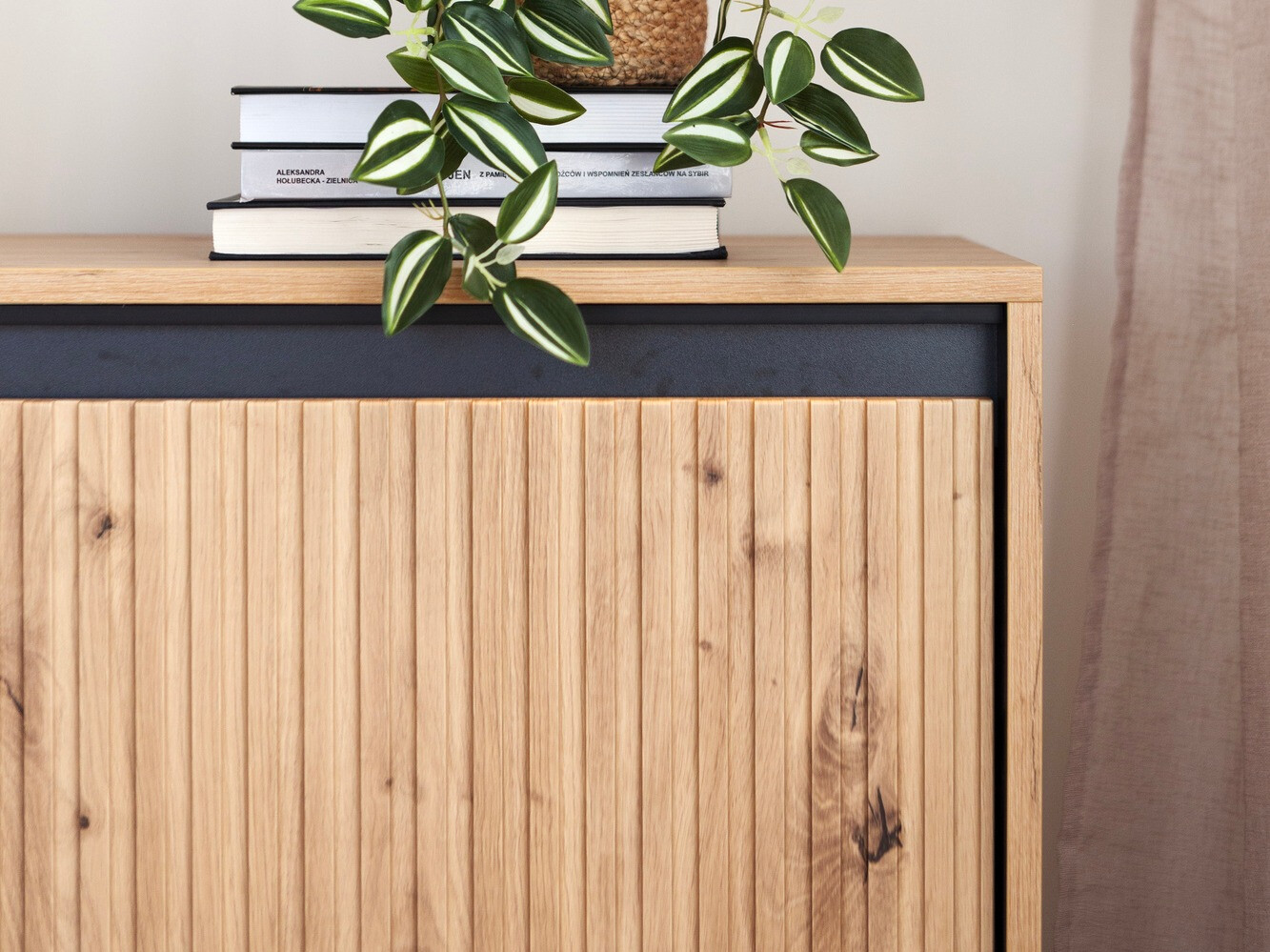 Kumode Fernolu 100 (Artisan ozols + Melns)