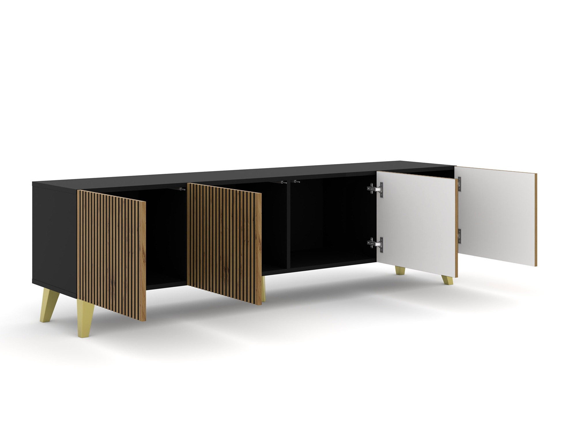 TV galds Buffalo 152 (Artisan ozols + Melns)